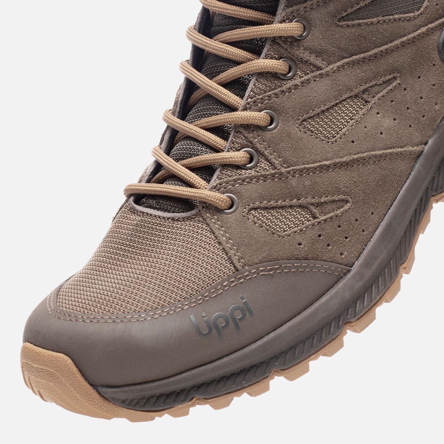 Botín Hombre Tellus Mid II Taupe Oscuro Lippi-6