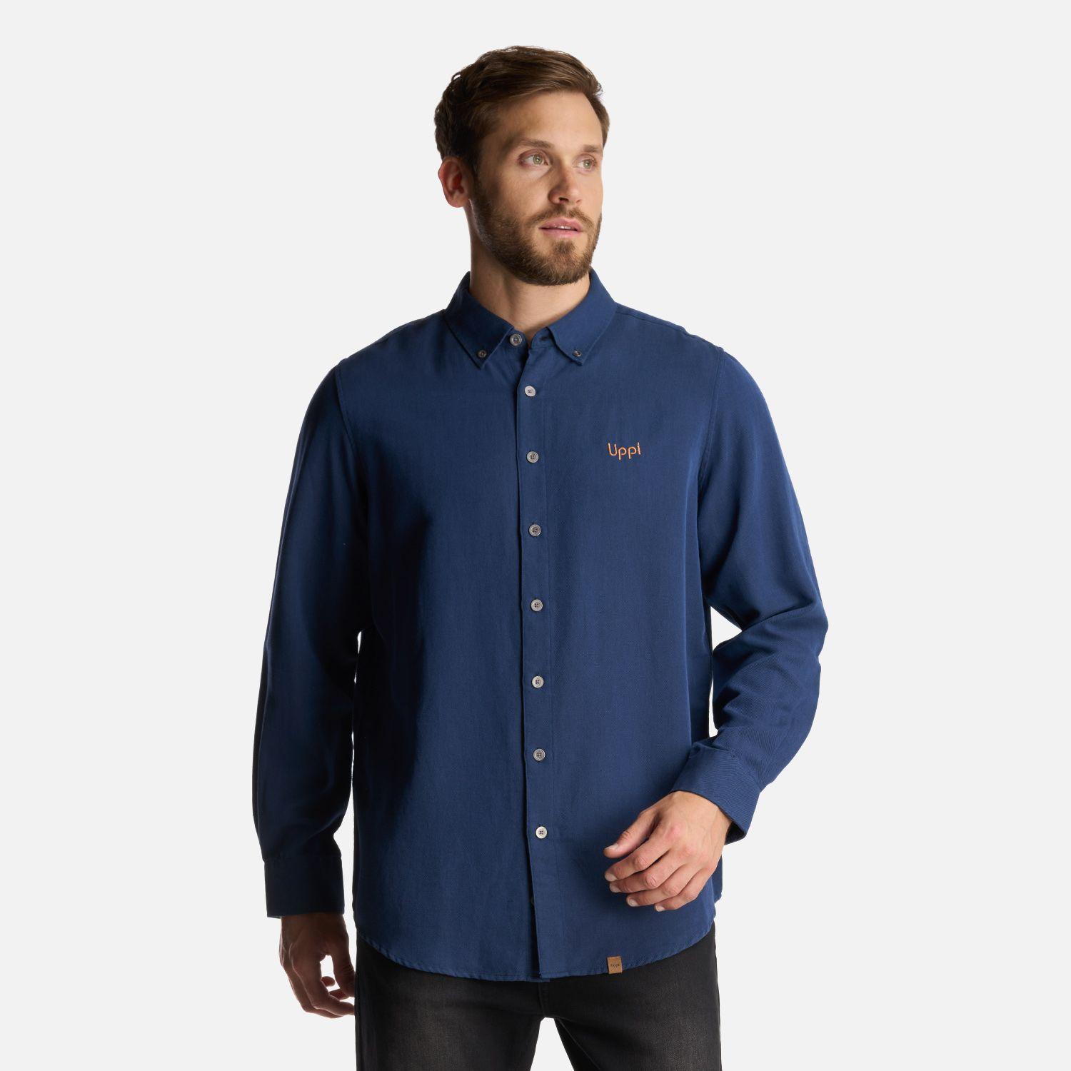 Camisa Hombre DayBreak B-Dry Shirt Azul Marino Lippi-1