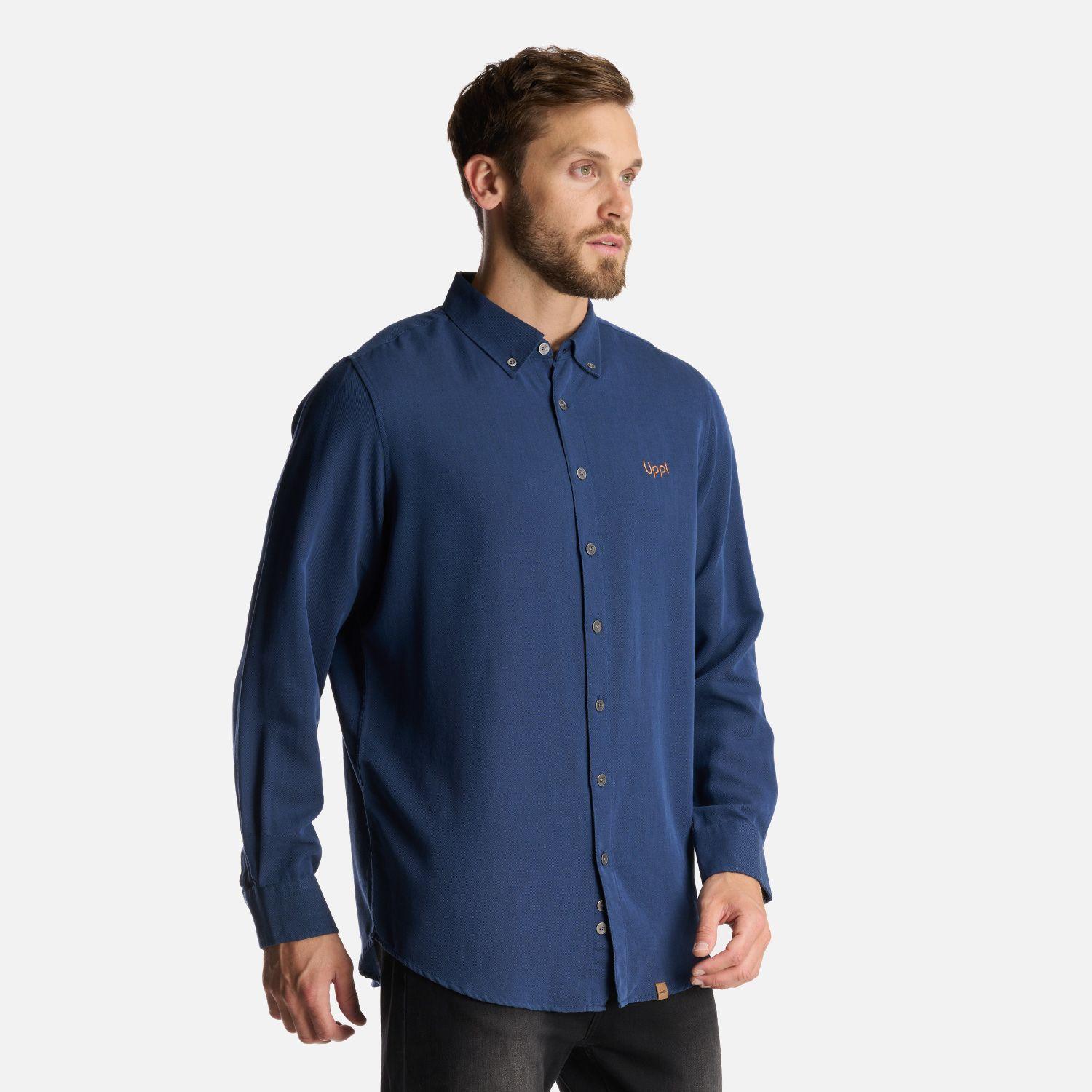 Camisa Hombre DayBreak B-Dry Shirt Azul Marino Lippi-2