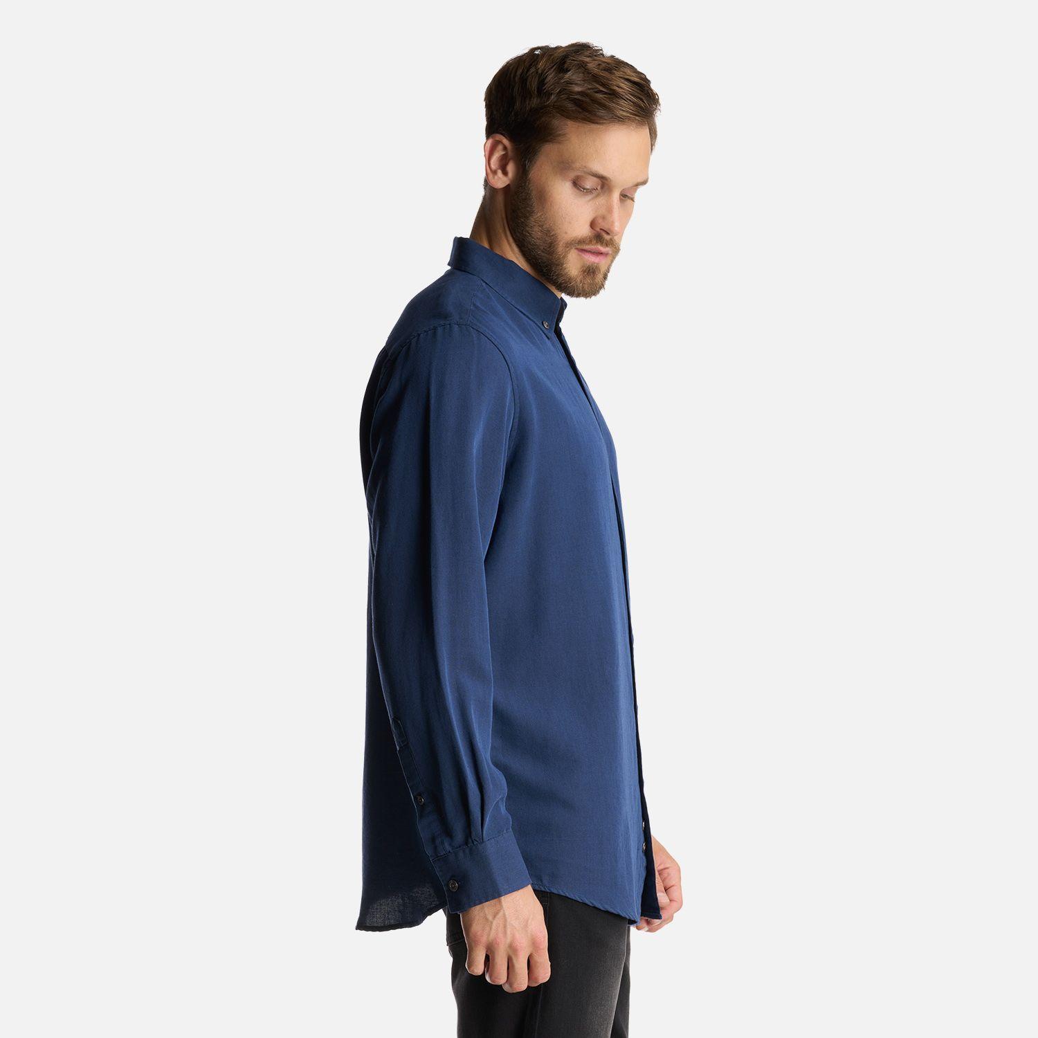 Camisa Hombre DayBreak B-Dry Shirt Azul Marino Lippi-3