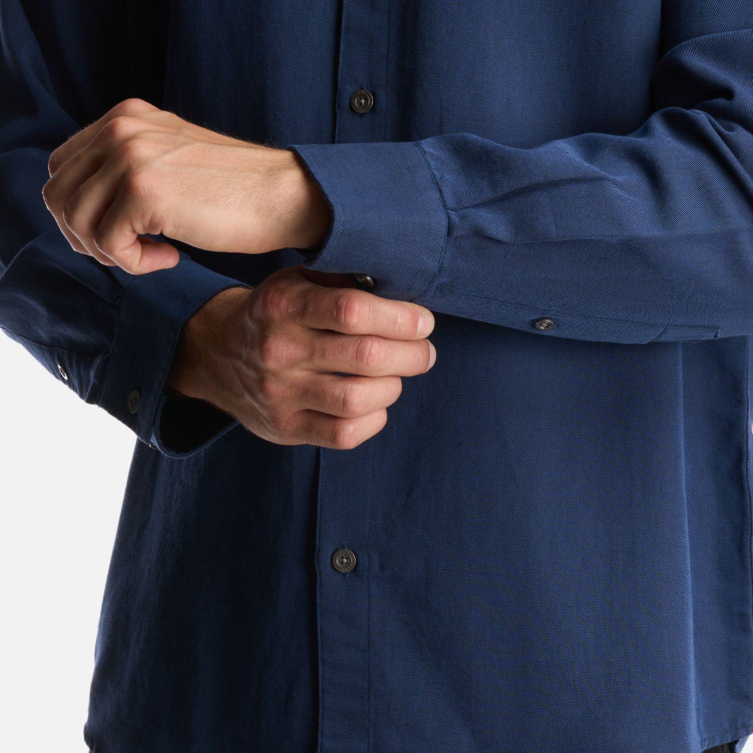 Camisa Hombre DayBreak B-Dry Shirt Azul Marino Lippi-5