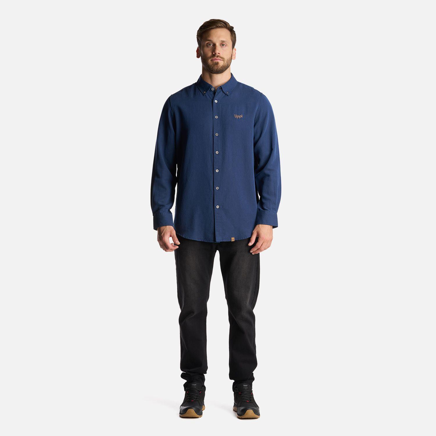 Camisa Hombre DayBreak B-Dry Shirt Azul Marino Lippi-6