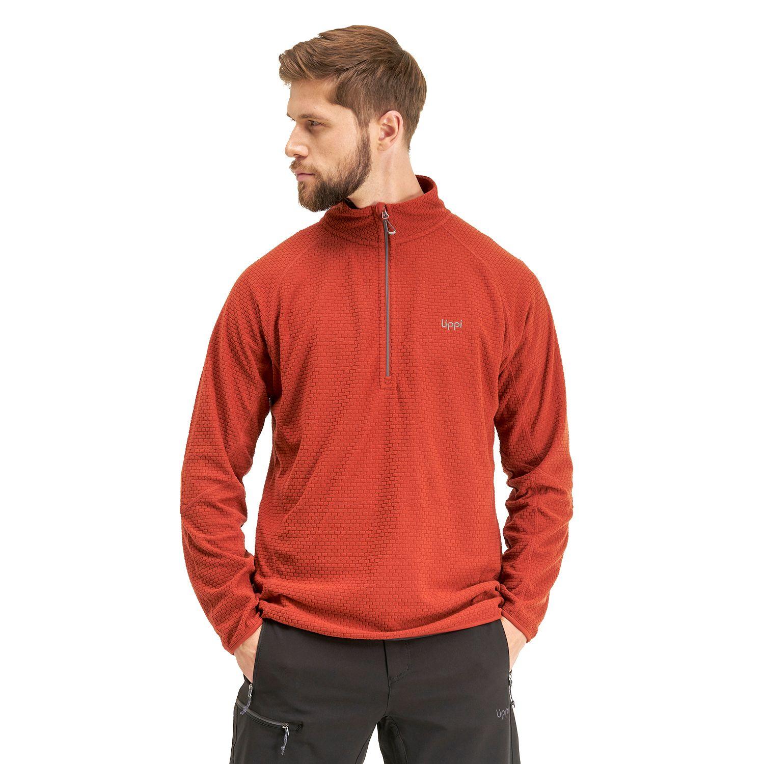 Poleron Hombre Jacaranda Nano-F 14 Zip Terracota Lippi I20-1