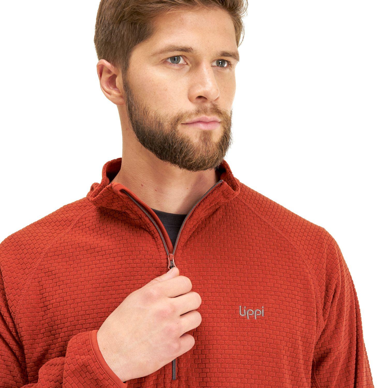 Poleron Hombre Jacaranda Nano-F 14 Zip Terracota Lippi I20-4