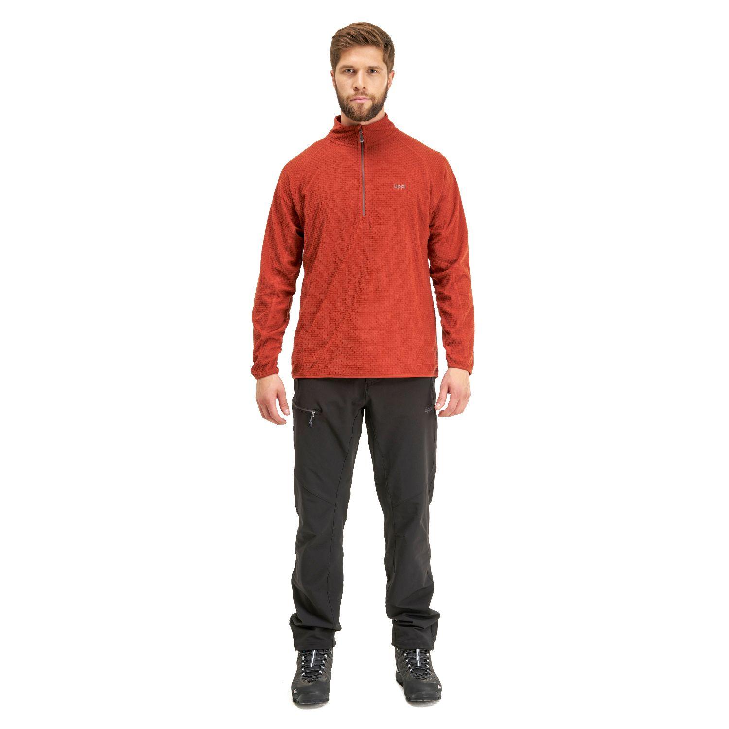 Poleron Hombre Jacaranda Nano-F 14 Zip Terracota Lippi I20-5