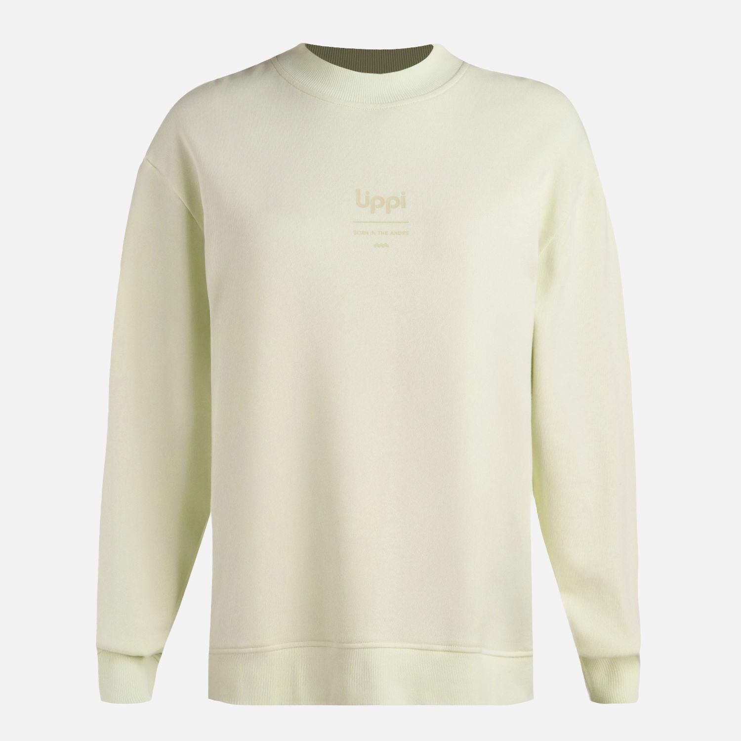Polerón Mujer Ulmo Mid Point Crewneck Sweatshirt Gris/Verde Lippi V26-5