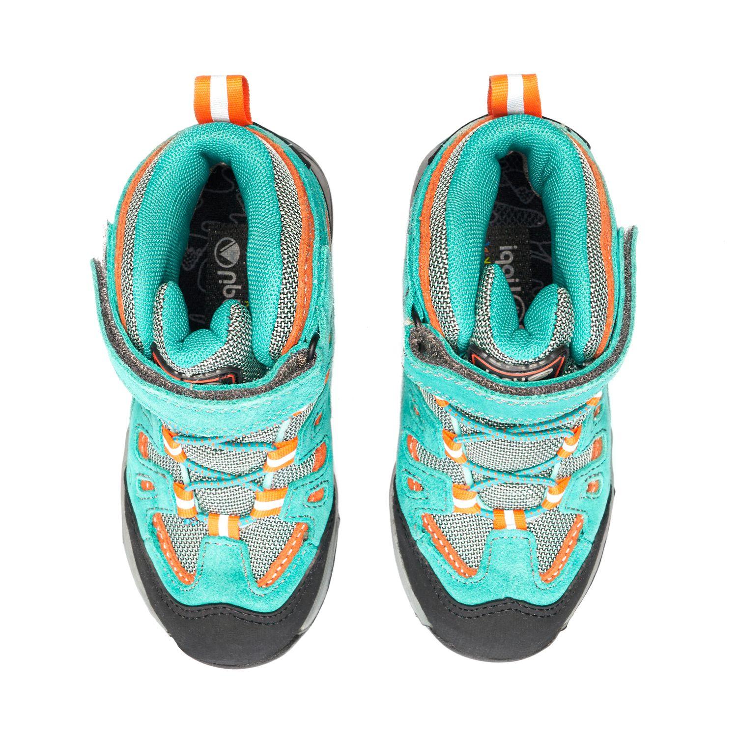 Botín Niña Puelo CS HI Velcro Turquesa Lippi-5