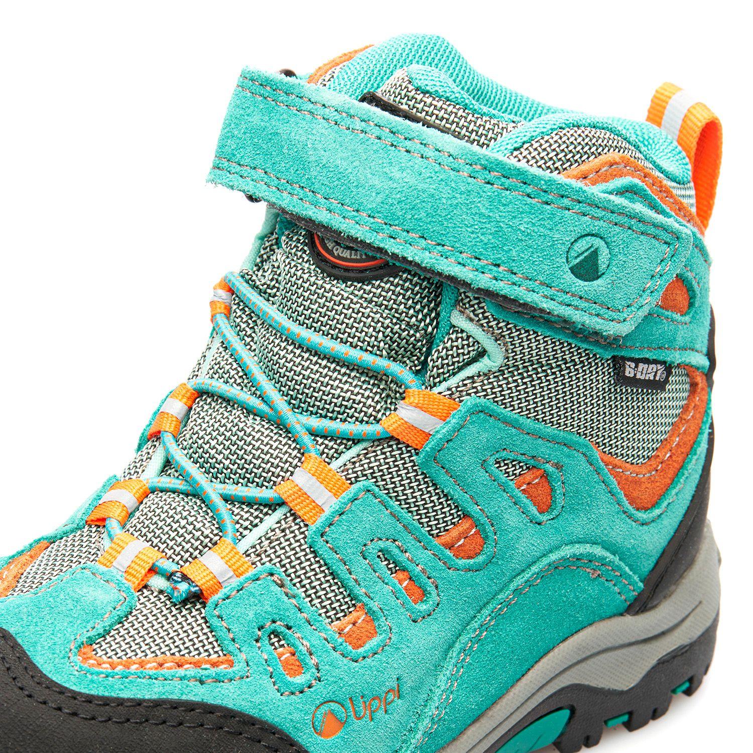 Botín Niña Puelo CS HI Velcro Turquesa Lippi-6