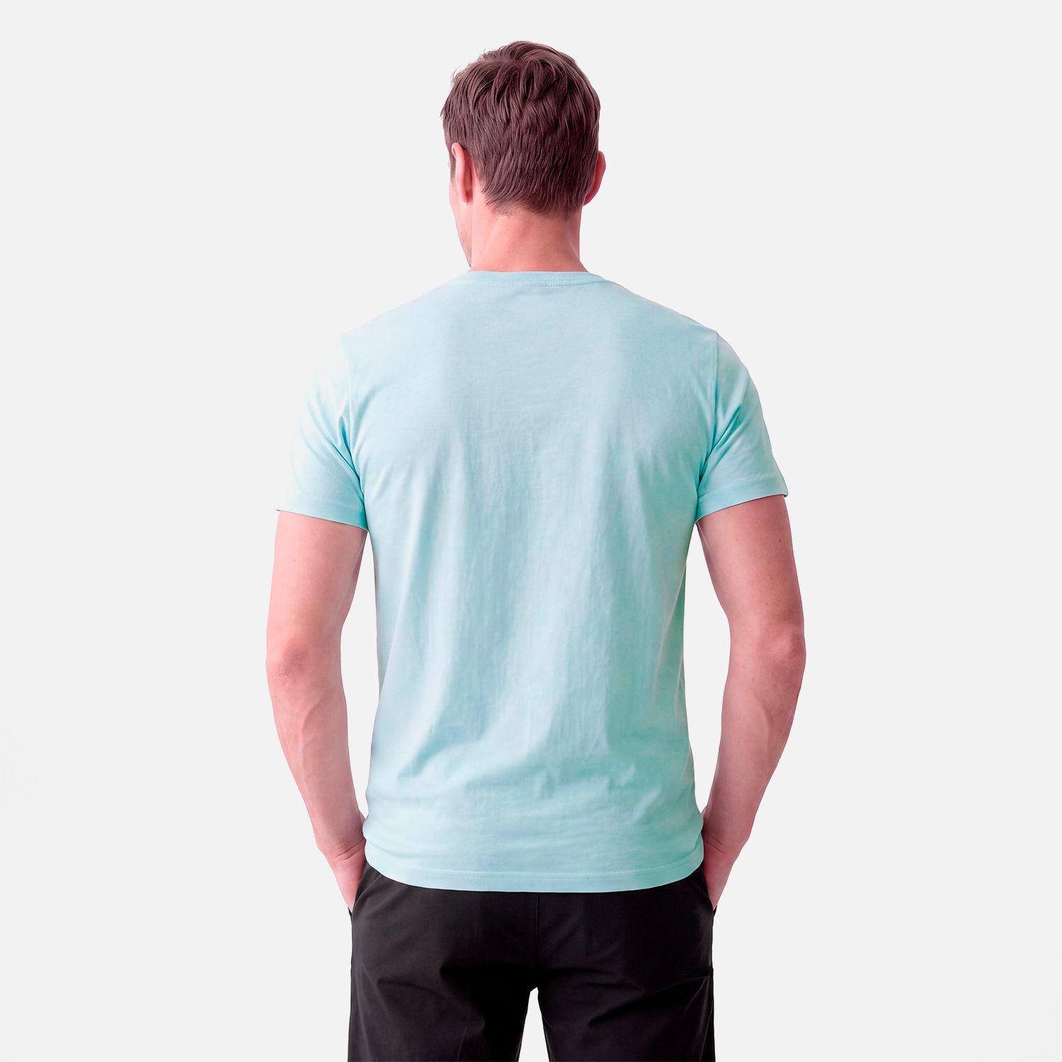 Polera Hombre Ulmo Front Print T-Shirt Celeste Lippi V27-2