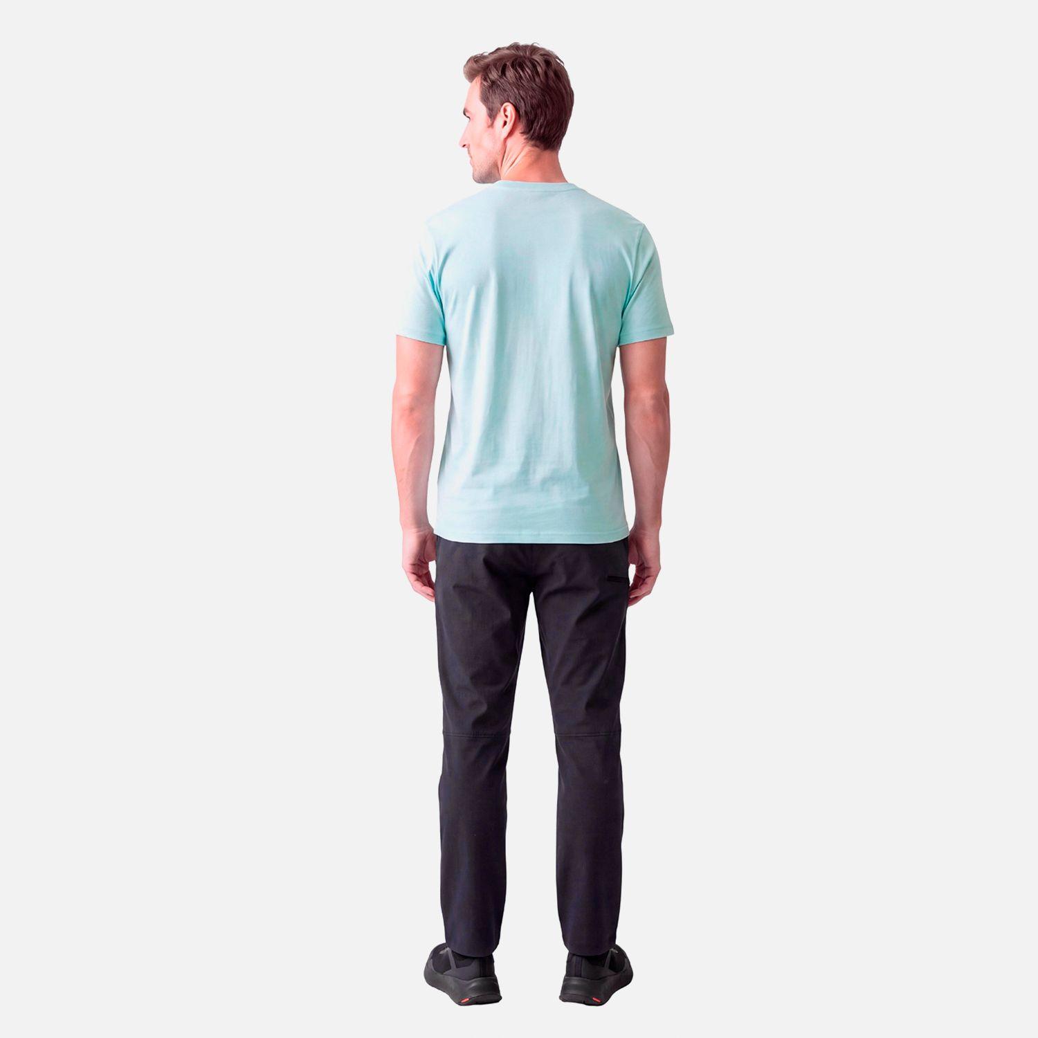 Polera Hombre Ulmo Front Print T-Shirt Celeste Lippi V27-5