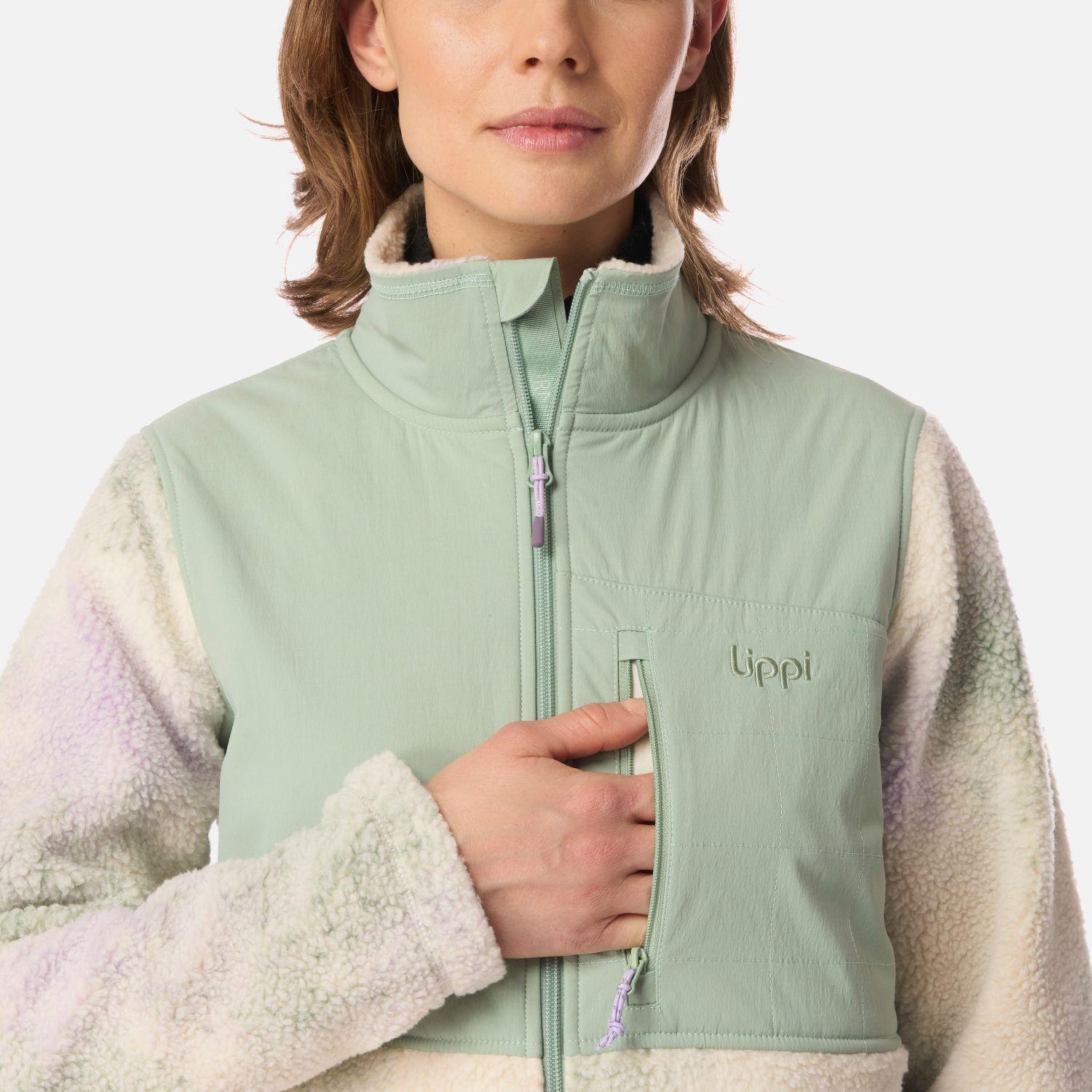 Polar Mujer Glaciar Sherpa-Pro Jacket Print Jade Lippi I26-3