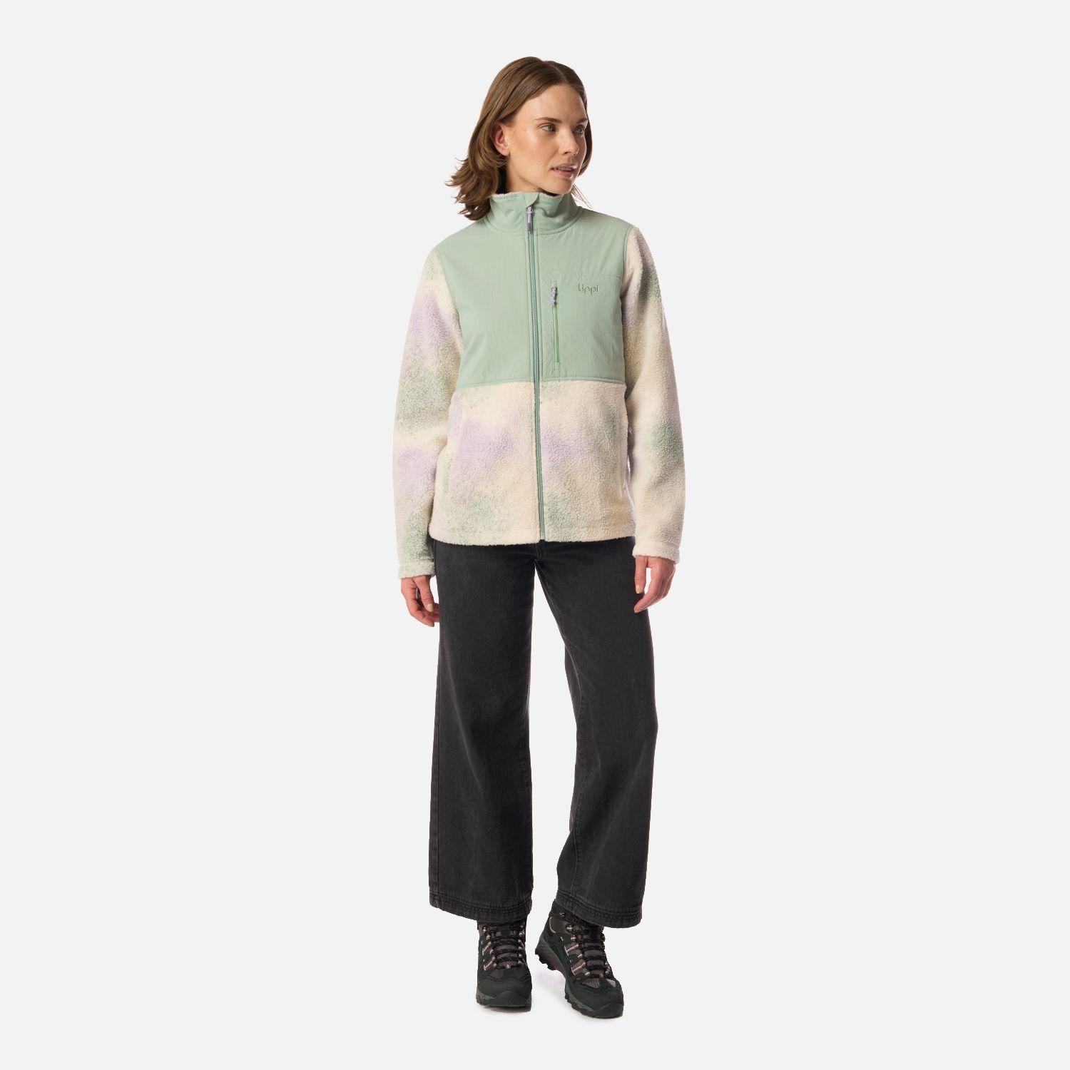Polar Mujer Glaciar Sherpa-Pro Jacket Print Jade Lippi I26-5