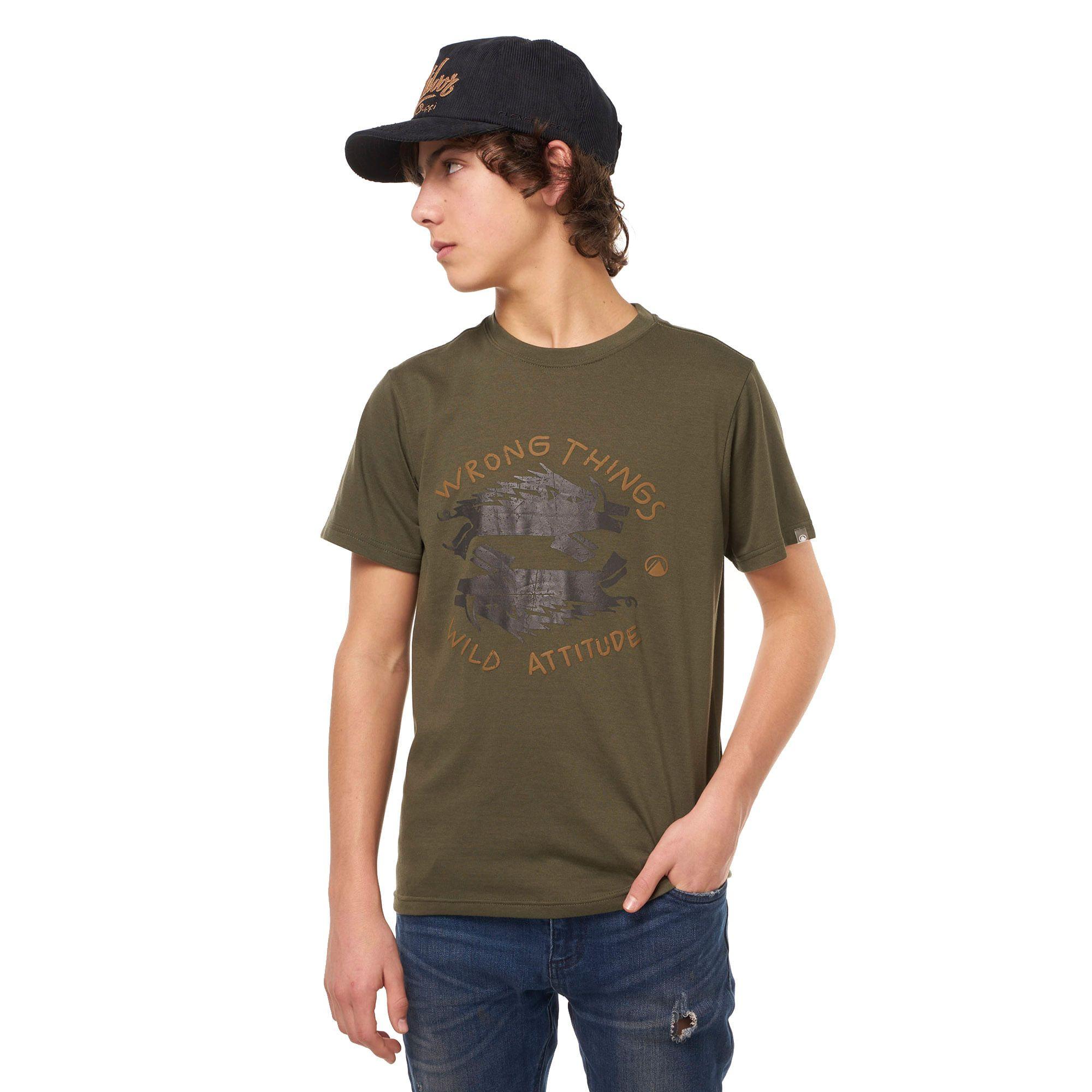 Polera Teen Boy Wild UV-Stop T-Shirt Terracota Lippi-1