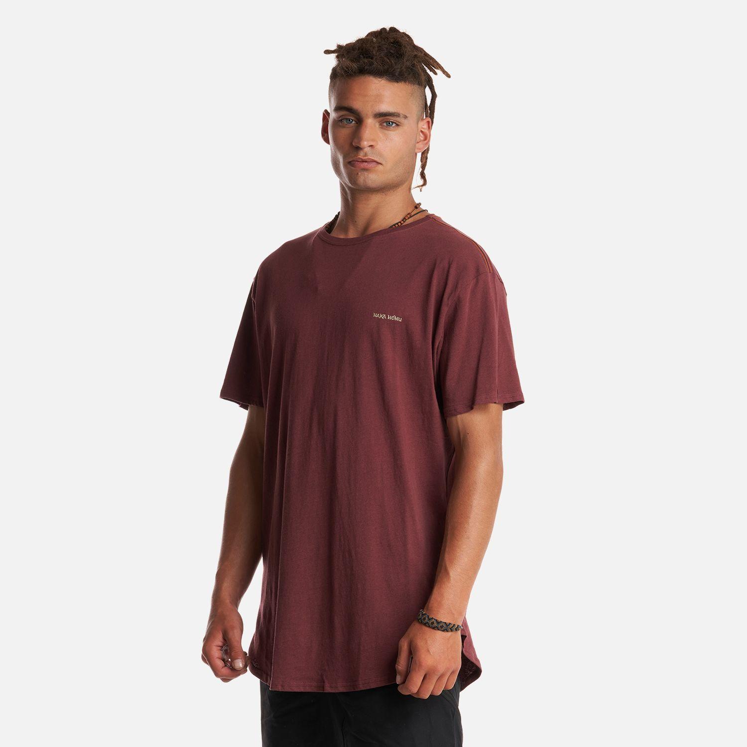 Polera Hombre Natural Burdeo Haka Honu V23-2
