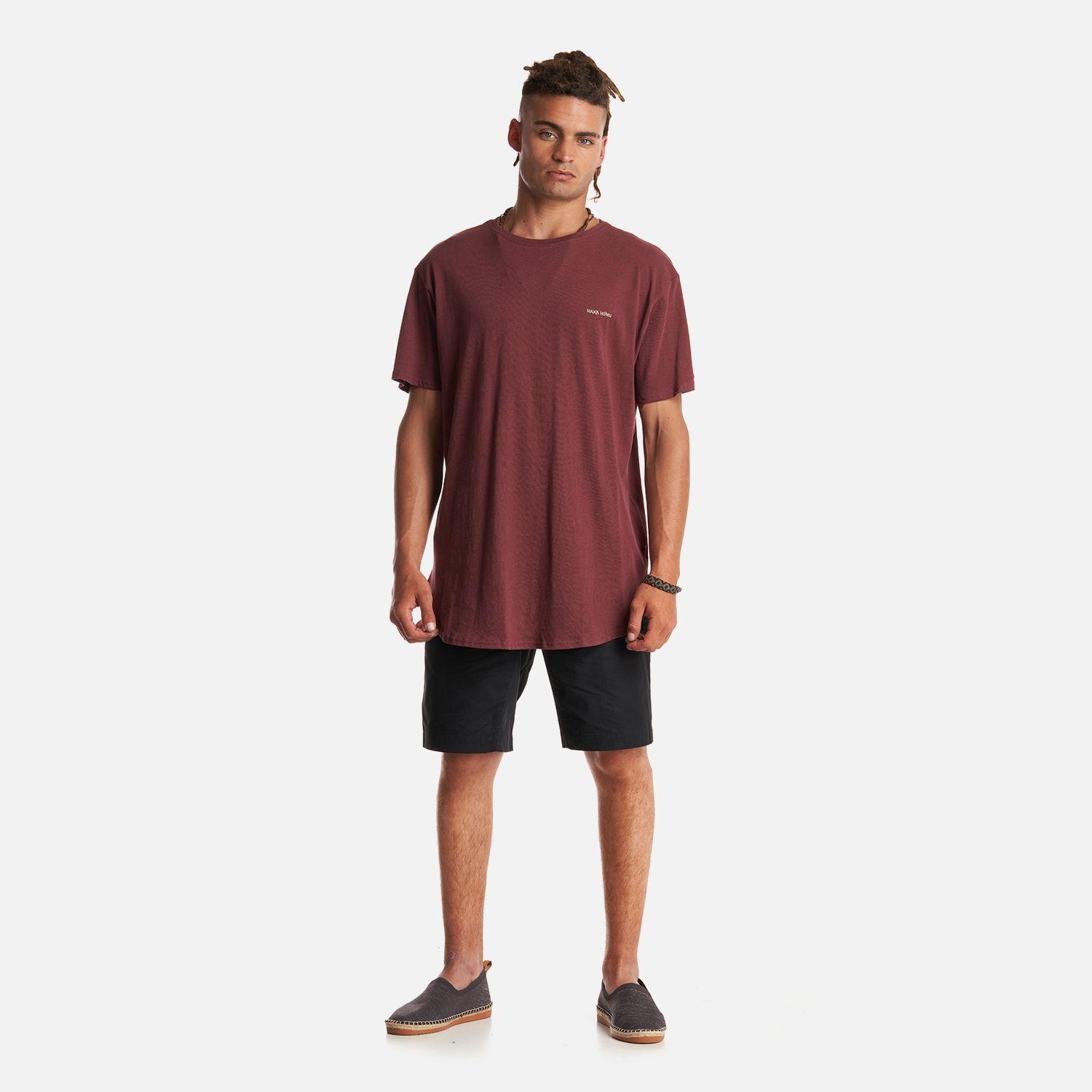 Polera Hombre Natural Burdeo Haka Honu V23-5