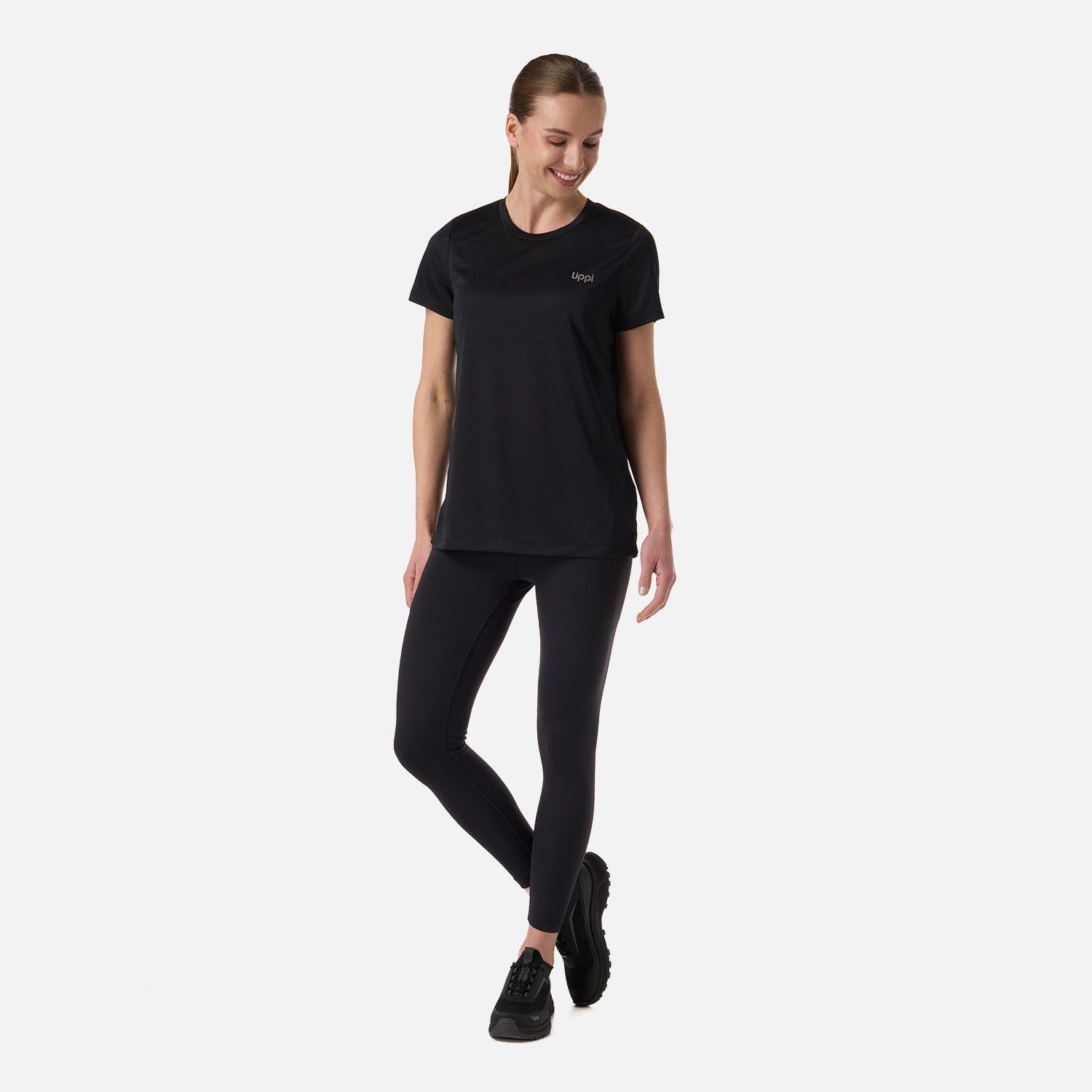 Polera Mujer Core Q-Dry T-Shirt Negro Lippi V26-5