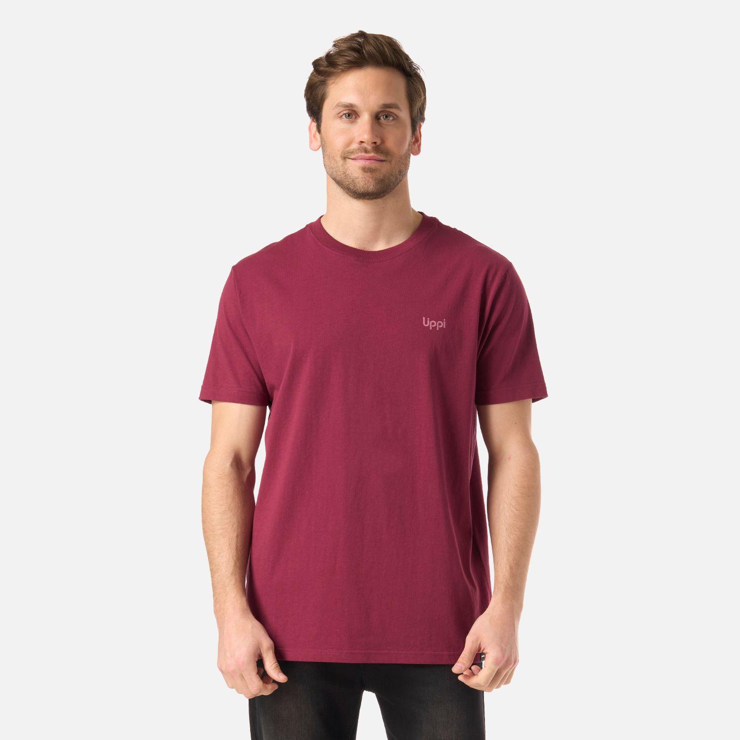 Polera Hombre Mountain Vibes T-Shirt Frambuesa Lippi V26-0