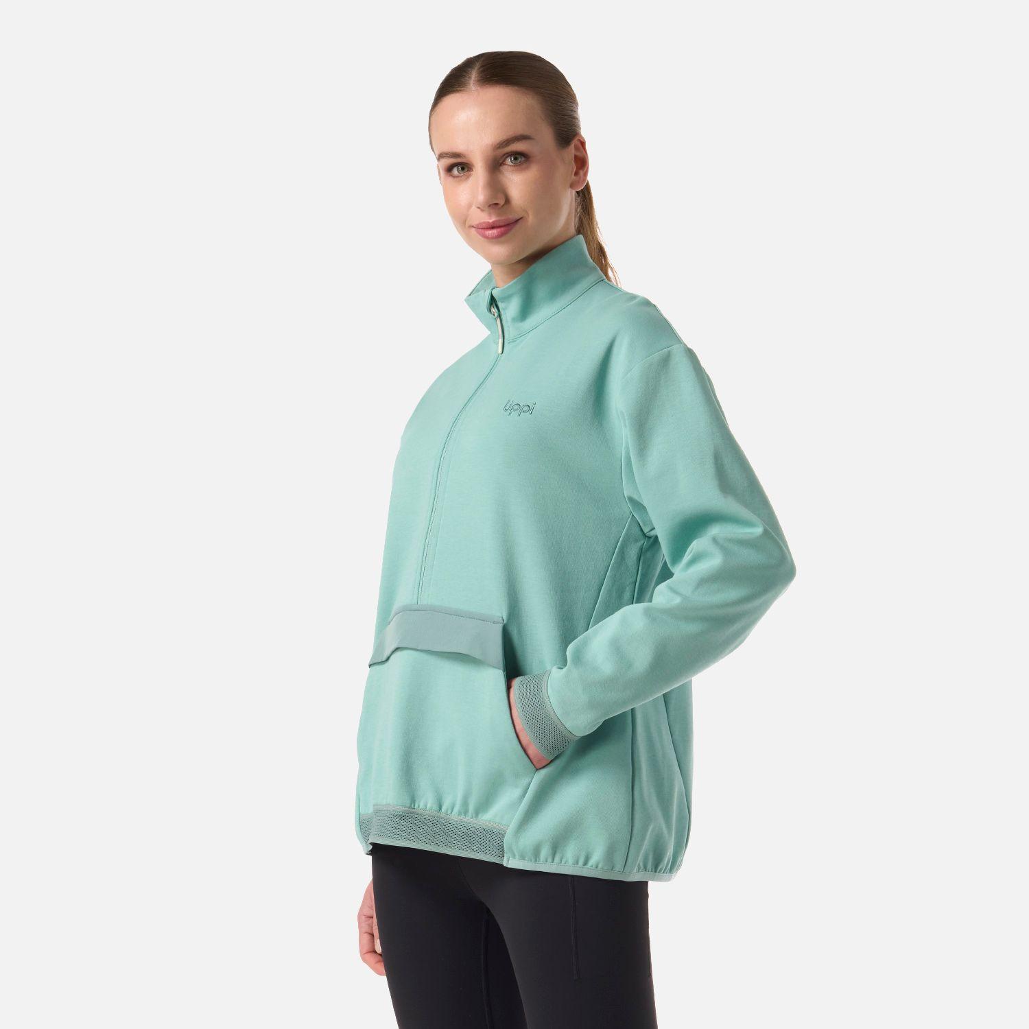 Polerón Mujer DownStreet 1/4 Zip Sweatshirt Turquesa Lippi V26-1