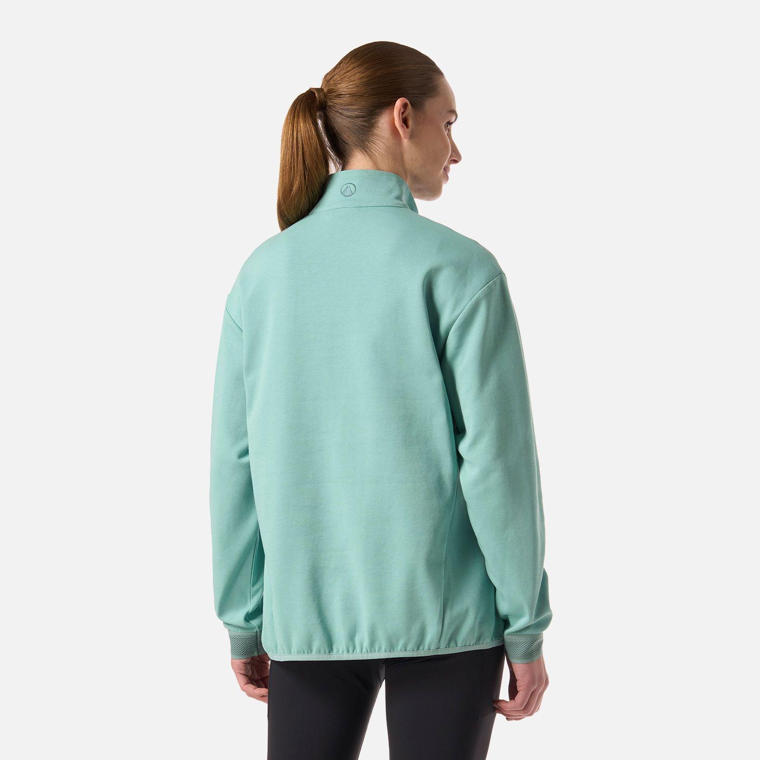 Polerón Mujer DownStreet 1/4 Zip Sweatshirt Turquesa Lippi V26-2