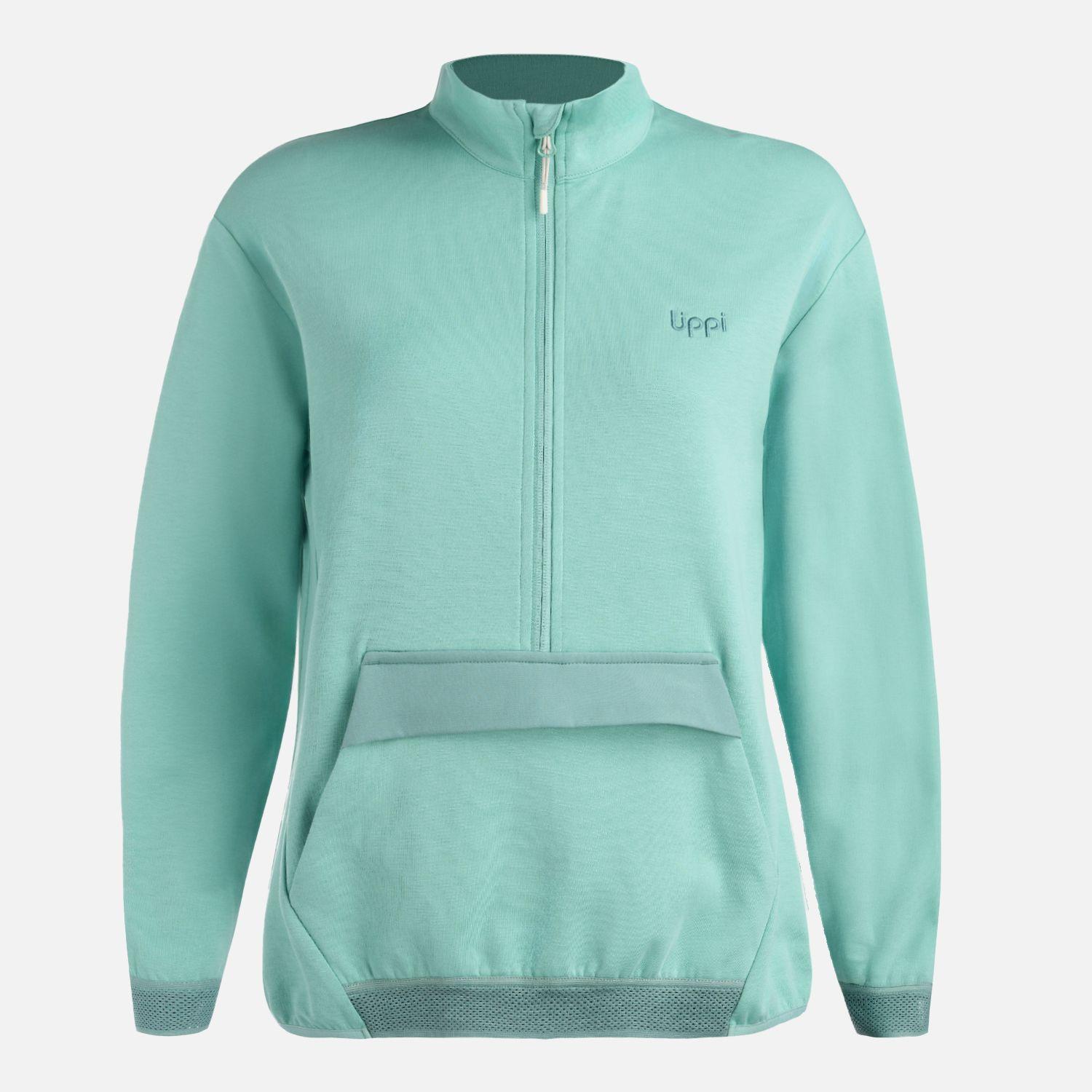 Polerón Mujer DownStreet 1/4 Zip Sweatshirt Turquesa Lippi V26-7