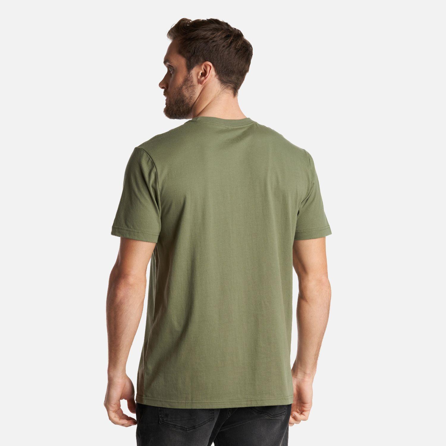 Polera Hombre Logo Lippi Front Print T-Shirt Verde Musgo Lippi-3