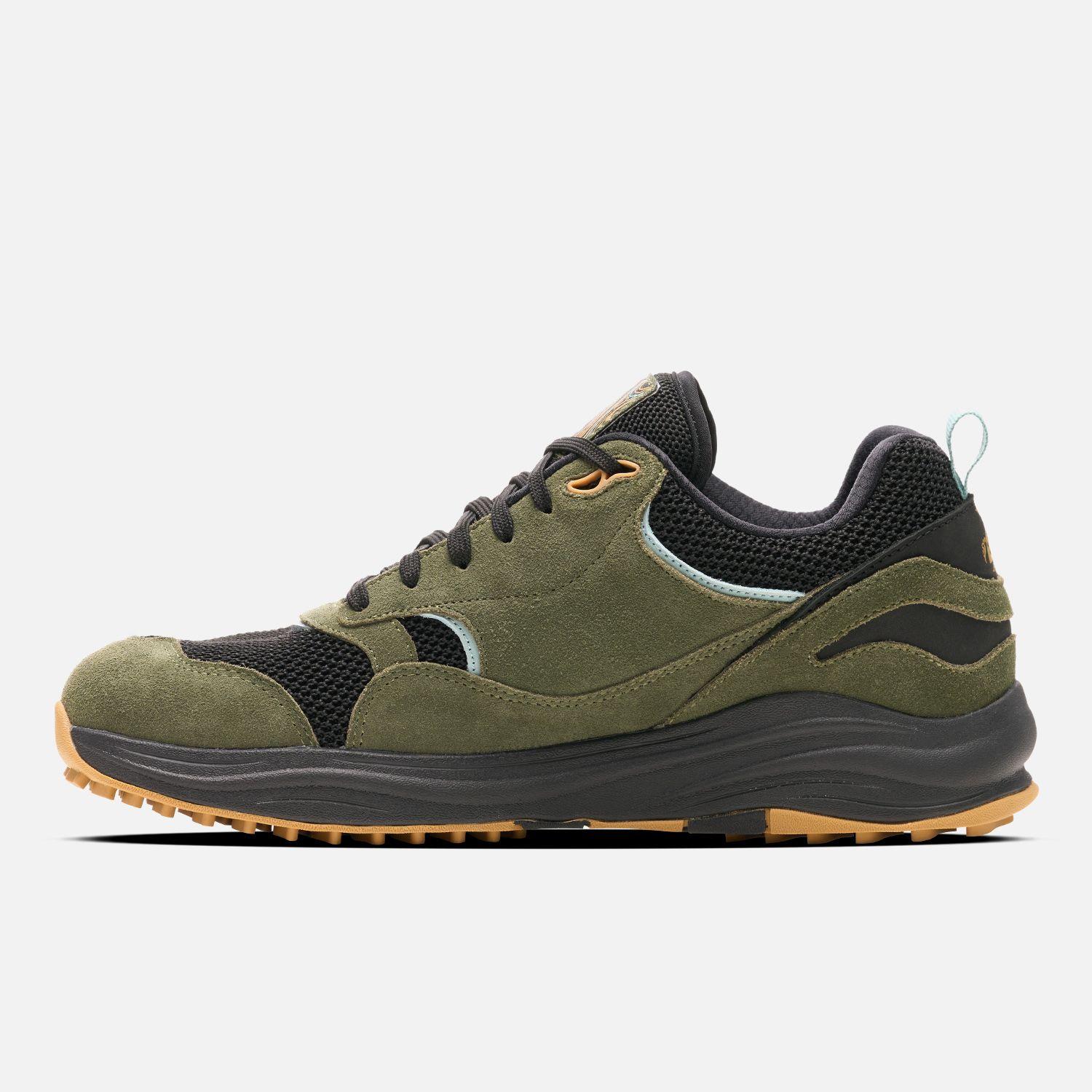 Zapatilla Hombre Huella Verde Grisaceo Haka Honu-1