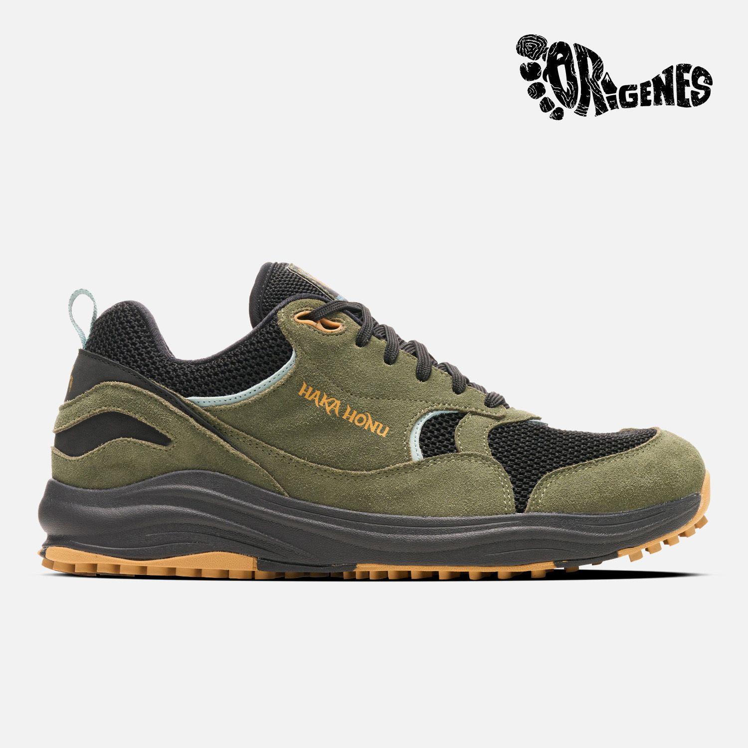Zapatilla Hombre Huella Verde Grisaceo Haka Honu-0
