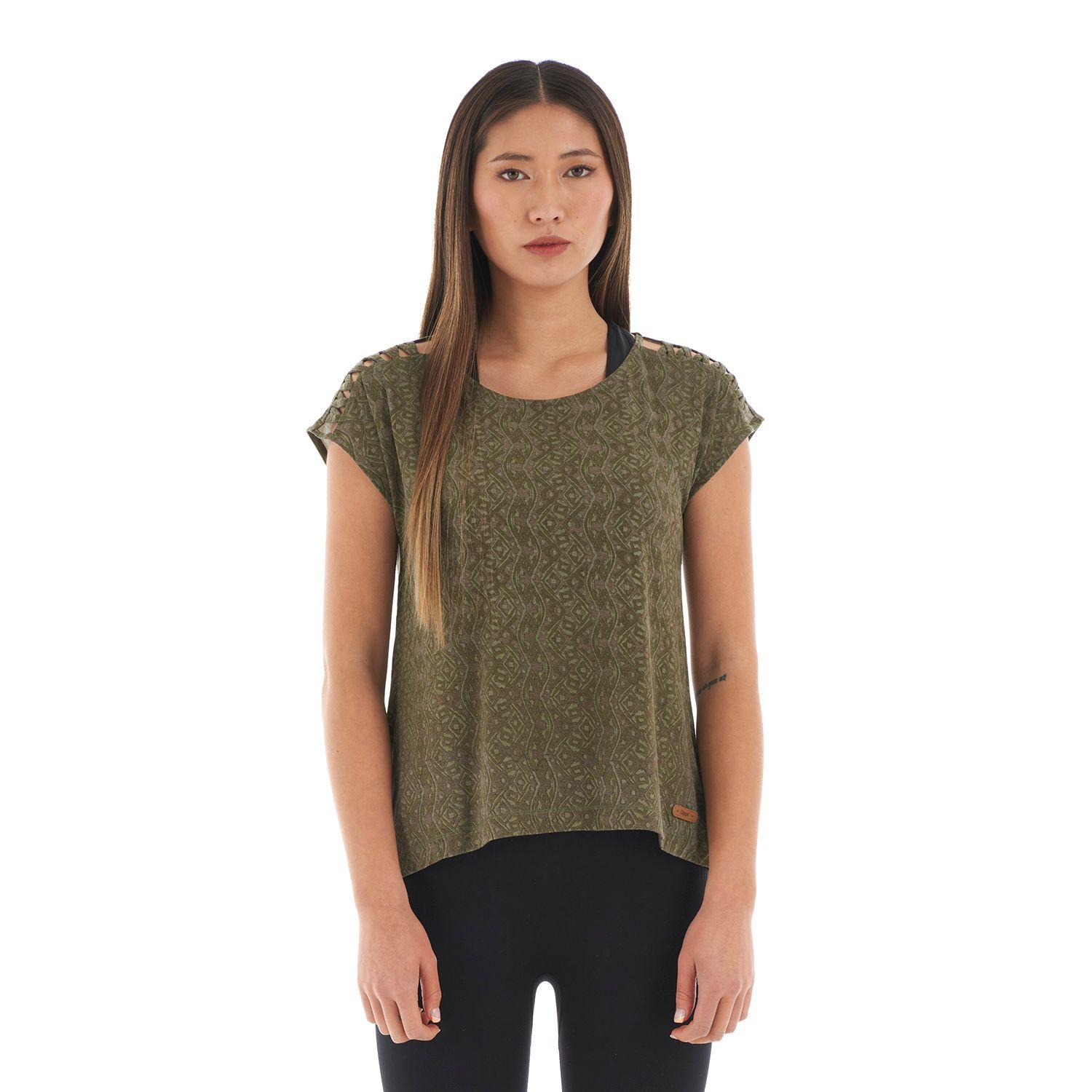 Polera Mujer Botanical T-Shirt Print Laurel Lippi-1