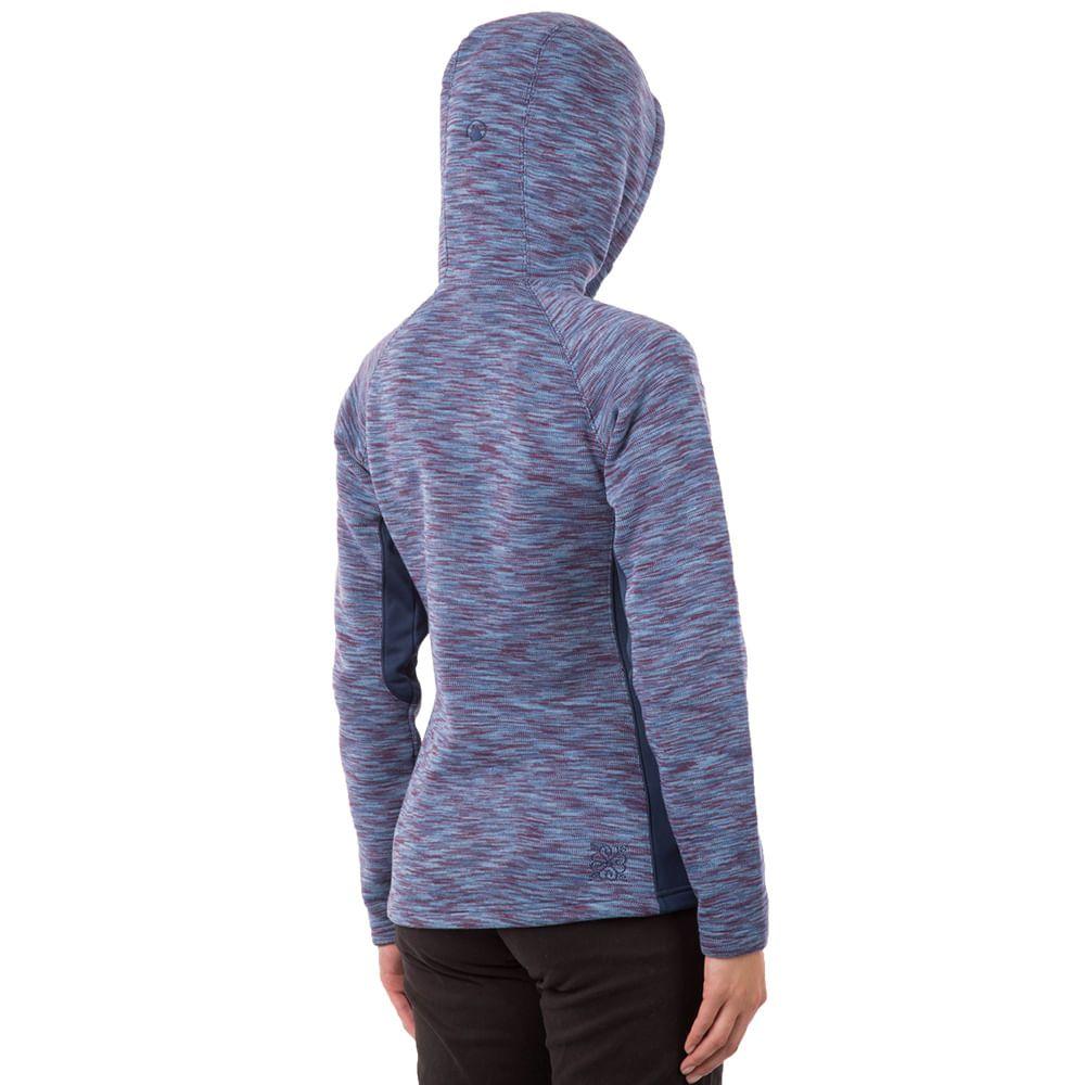 Poleron Mujer Herringbone Blend-Pro Hoody Jacket Crema Lippi-2