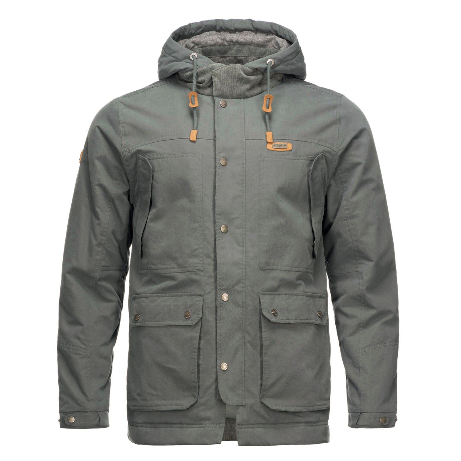 Chaqueta Hombre Peumo Canvas Hoody Jacket Grafito Lippi I21-0