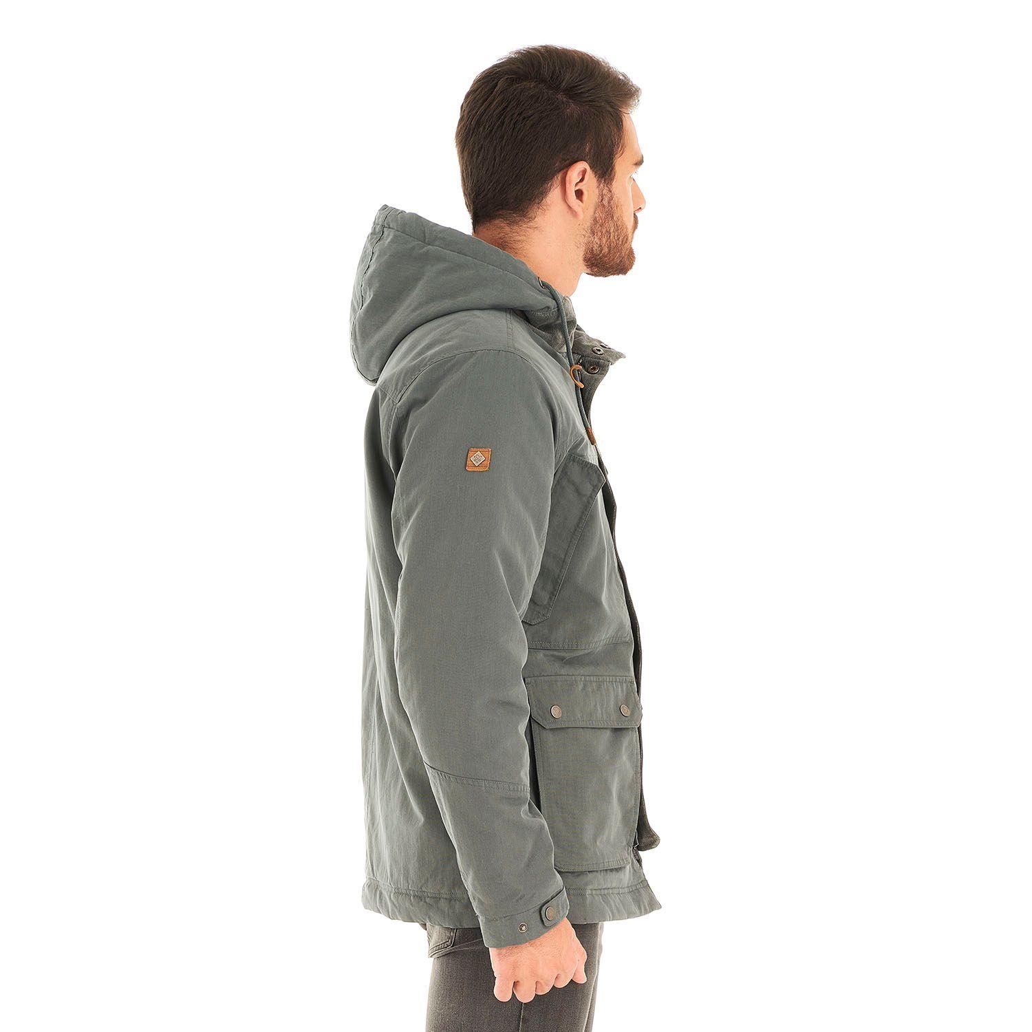 Chaqueta Hombre Peumo Canvas Hoody Jacket Grafito Lippi I21-3