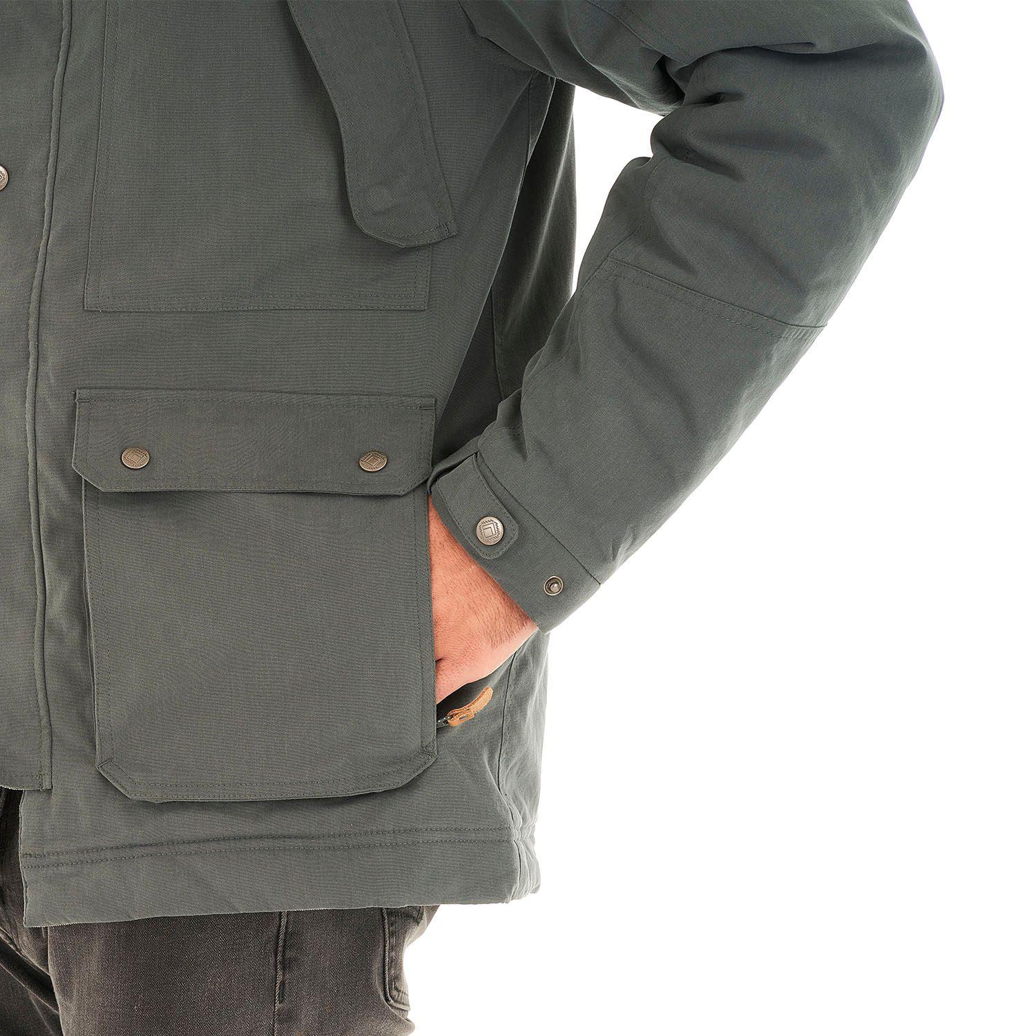 Chaqueta Hombre Peumo Canvas Hoody Jacket Grafito Lippi I21-8