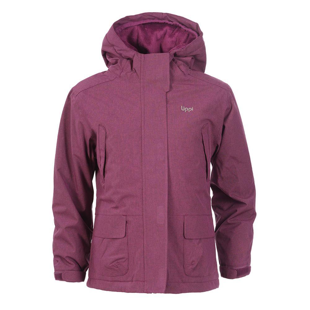 Chaqueta Niña Mini Andes B-Dry Jacket Melange Uva Lippi-0