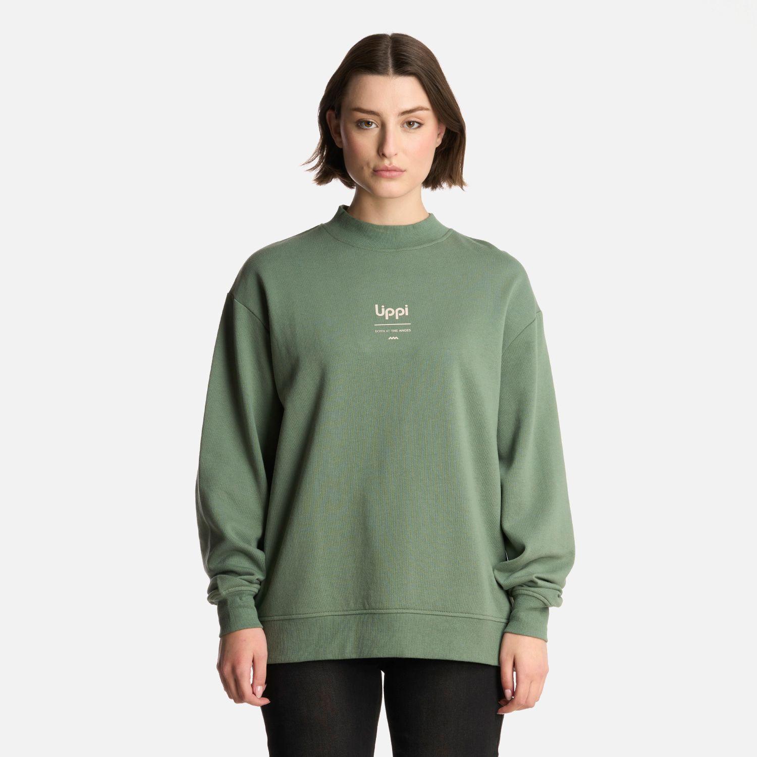 Polerón Mujer Ulmo Mid Point Crewneck Sweatshirt Jade Lippi-0