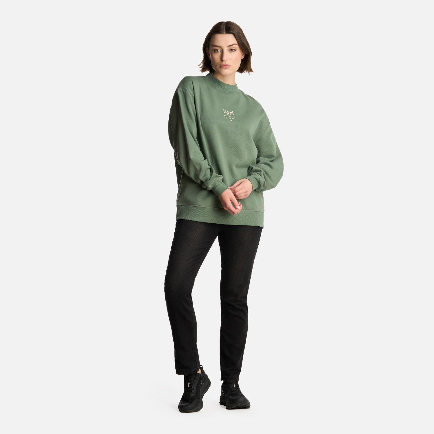 Polerón Mujer Ulmo Mid Point Crewneck Sweatshirt Jade Lippi-4