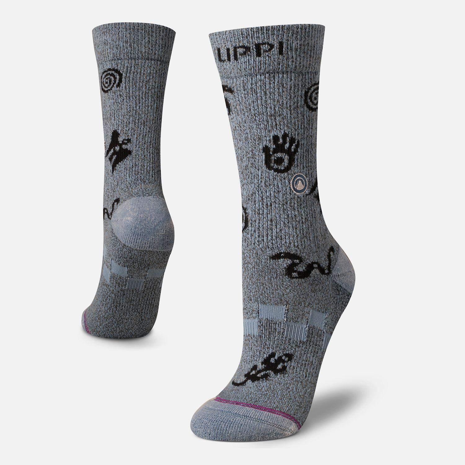 Calcetin Mujer Travel Walk Classic Socks Celeste Lippi-0