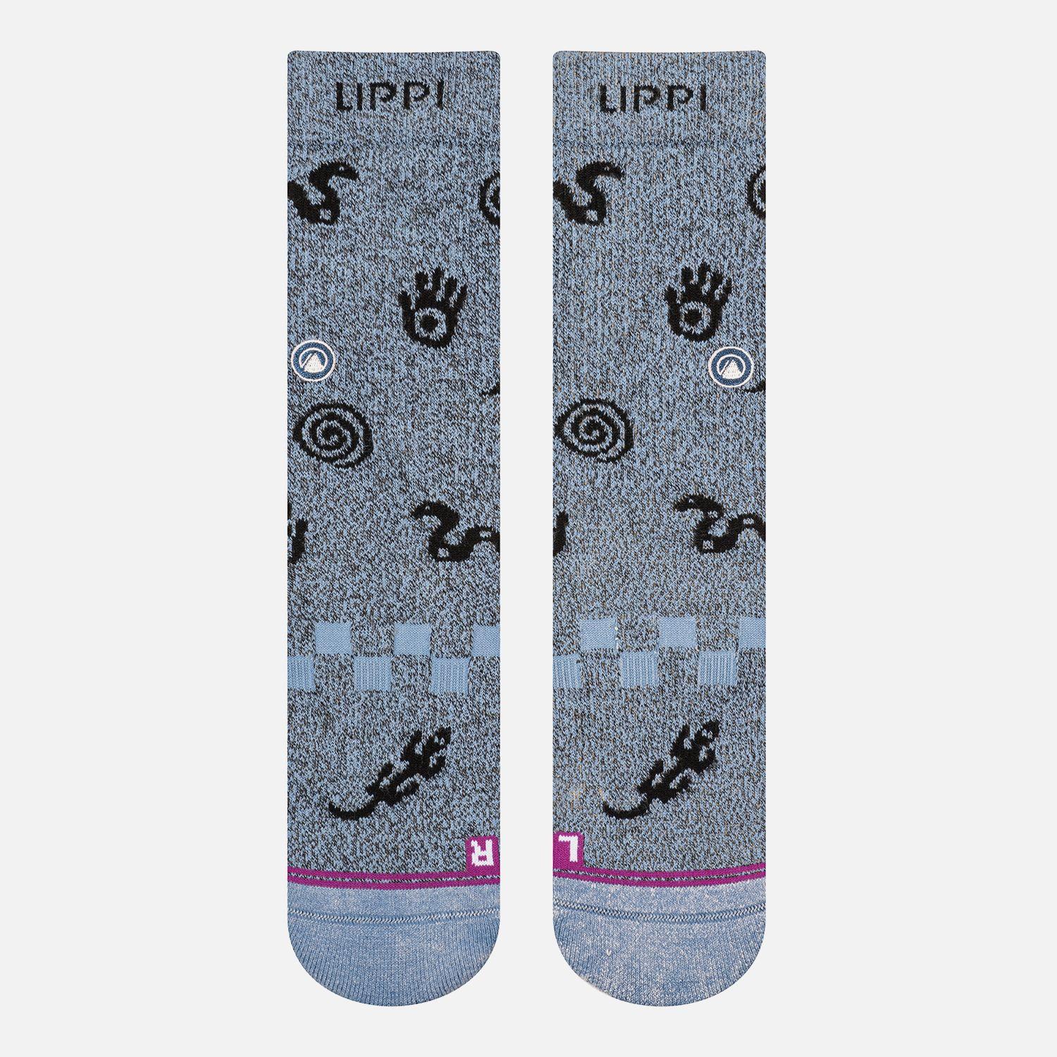 Calcetin Mujer Travel Walk Classic Socks Celeste Lippi-1