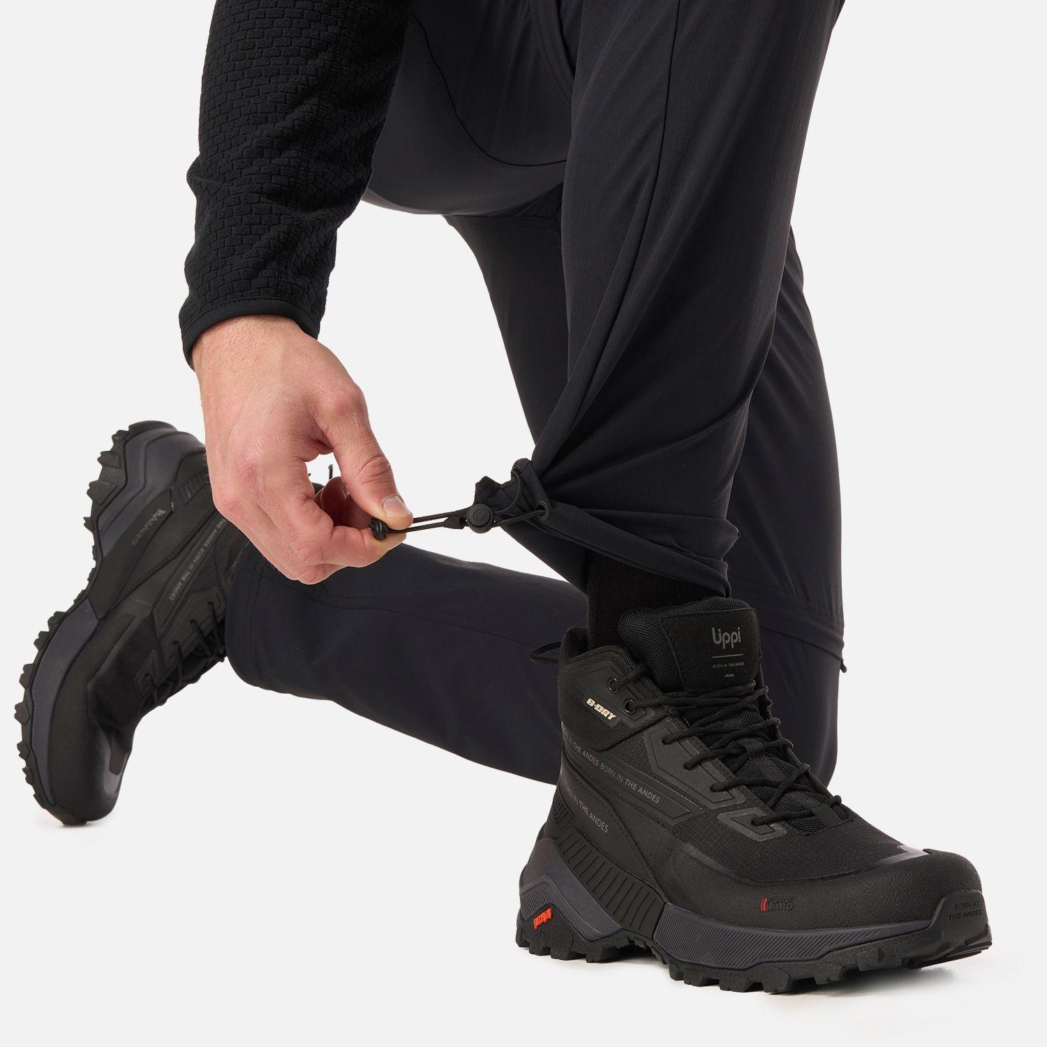 Pantalón Hombre Lennox Q-Dry Mix-2 Pants Negro Lippi V26-5