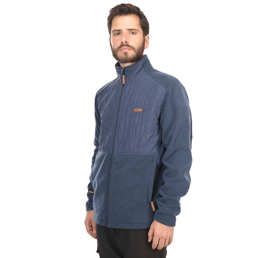 Poleron Hombre Route Therm-Pro Full Zip Verde Militar Lippi-2