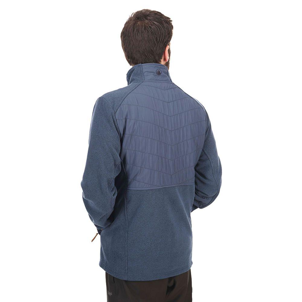 Poleron Hombre Route Therm-Pro Full Zip Verde Militar Lippi-3