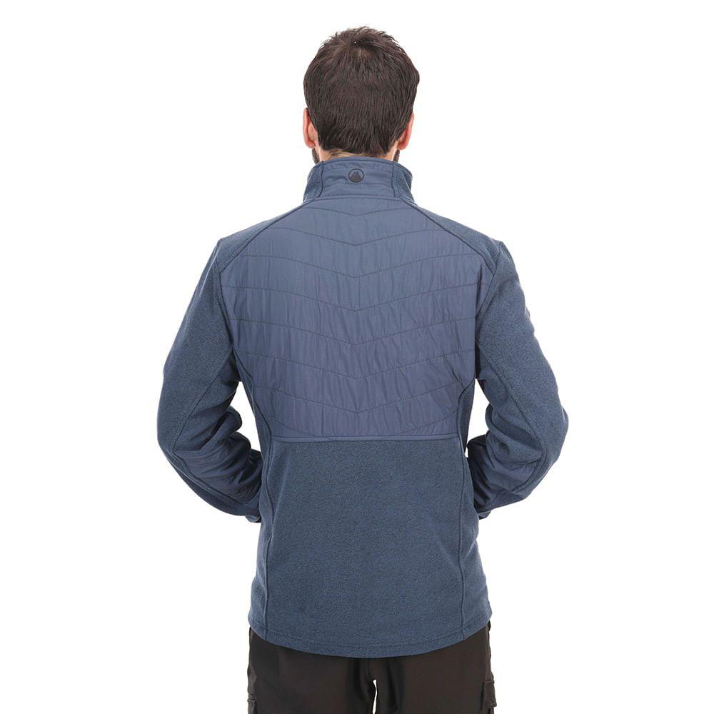 Poleron Hombre Route Therm-Pro Full Zip Verde Militar Lippi-4