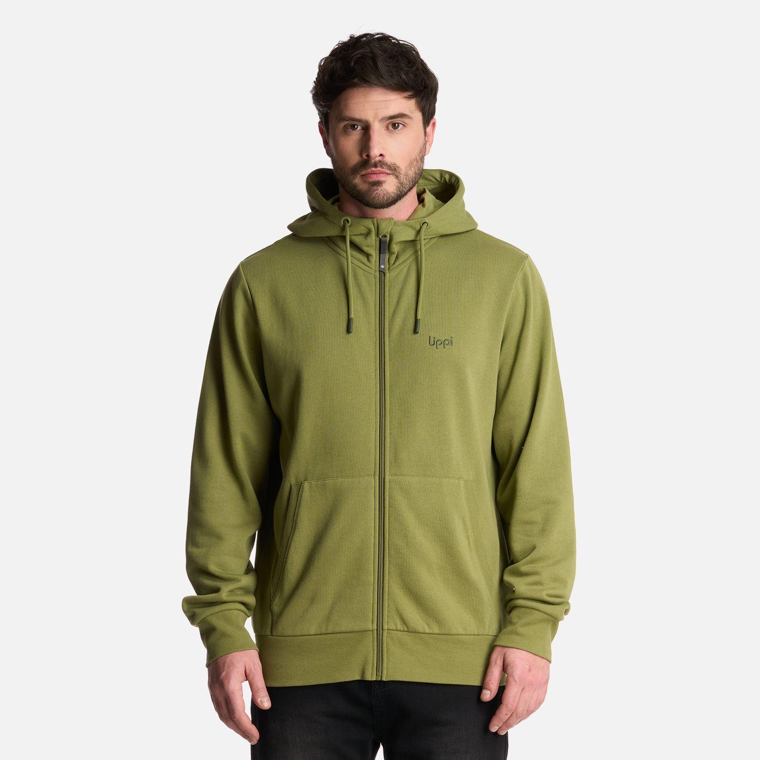 Polerón Hombre Ulmo Full Zip Hoody Sweatshirt Verde Lippi-0