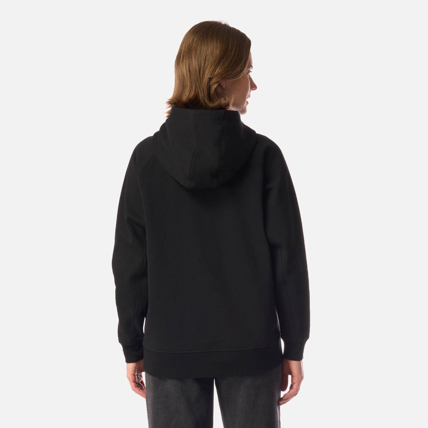 Polerón Mujer Insigne Hoody Sweatshirt Front Print Negro Lippi I26-2