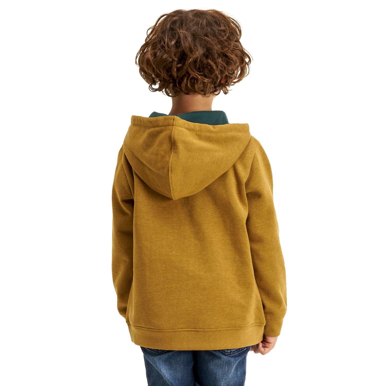 Poleron Niño Insigne Hoody Sweatshirt Melange Mostaza Lippi-3