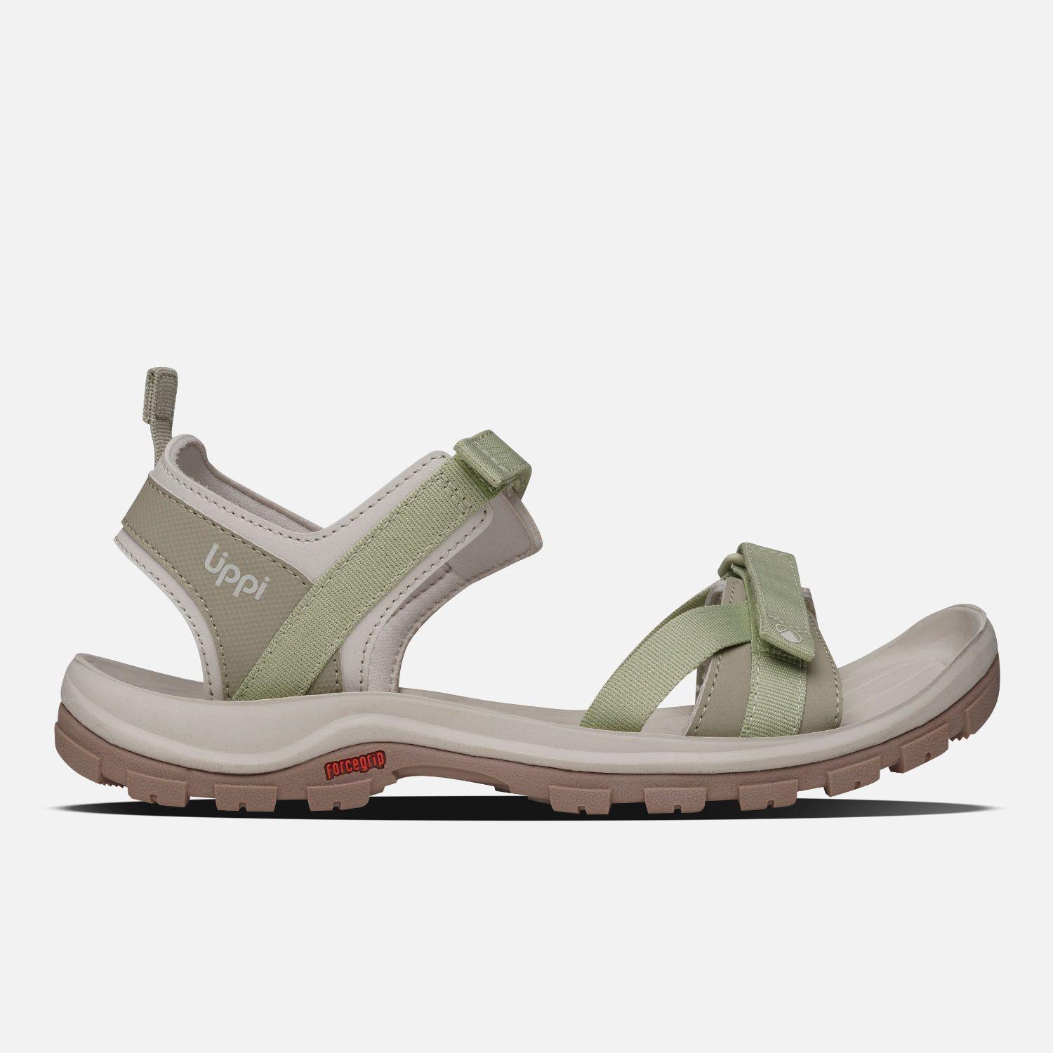 Sandalia Mujer Go Out Verde / Crema Lippi V26-0