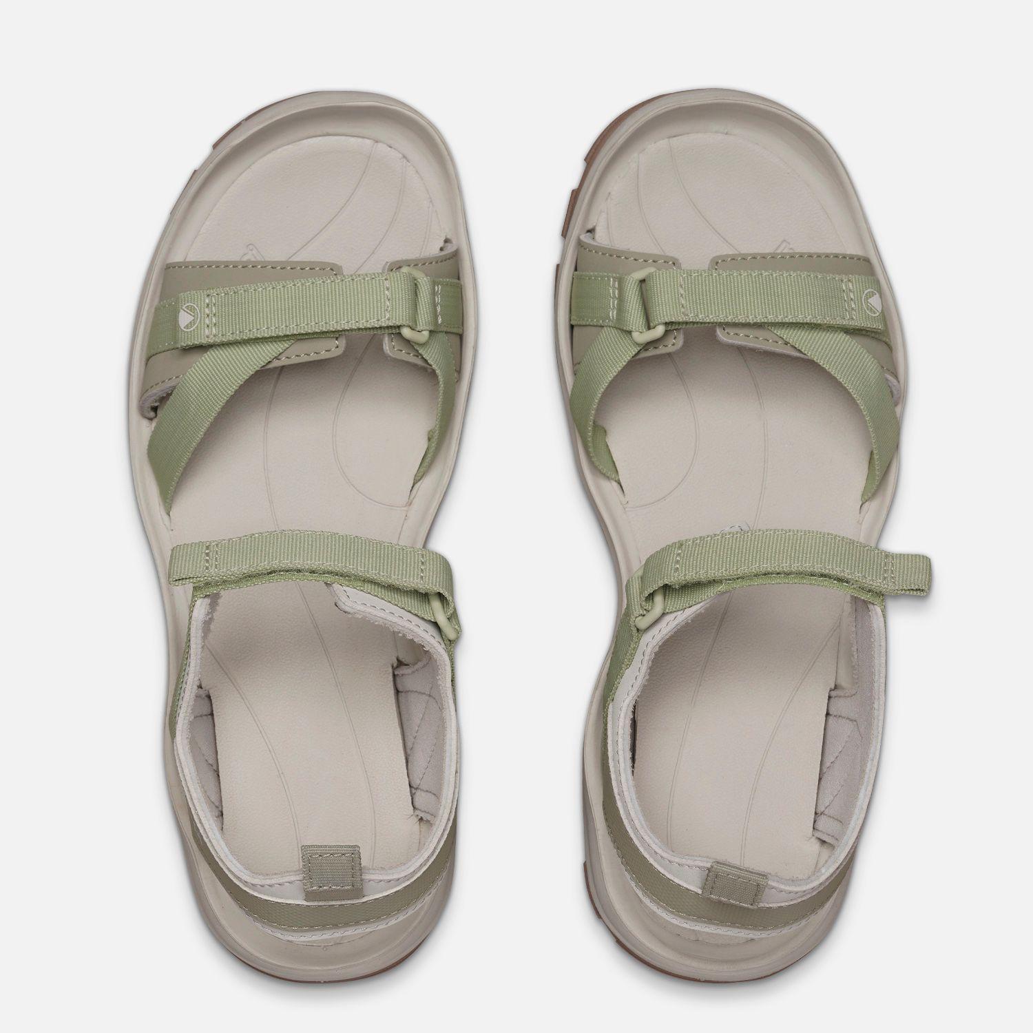 Sandalia Mujer Go Out Verde / Crema Lippi-3