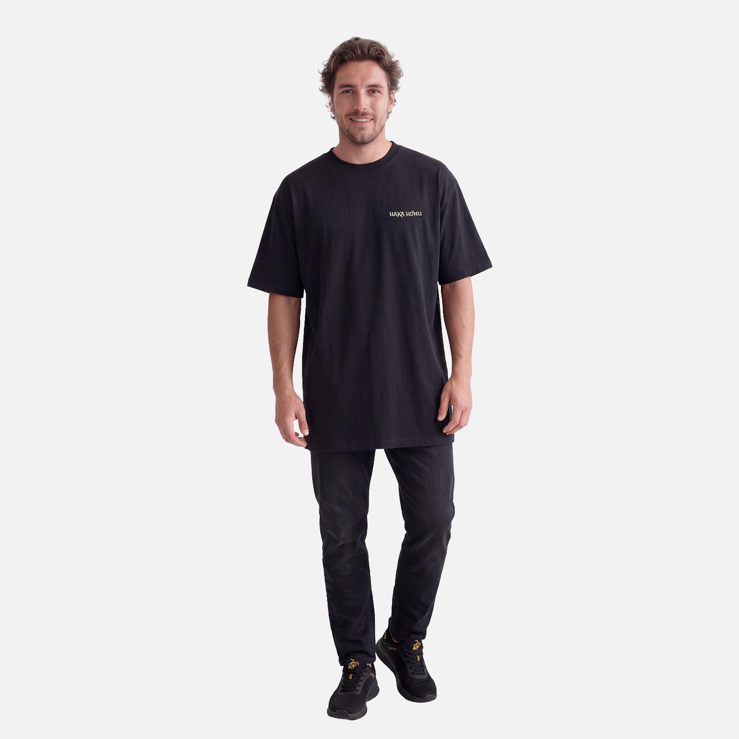 Polera Hombre Polo Negro Haka Honu V27-2