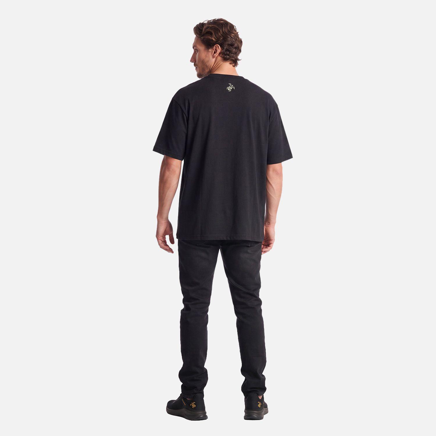 Polera Hombre Polo Negro Haka Honu V27-3