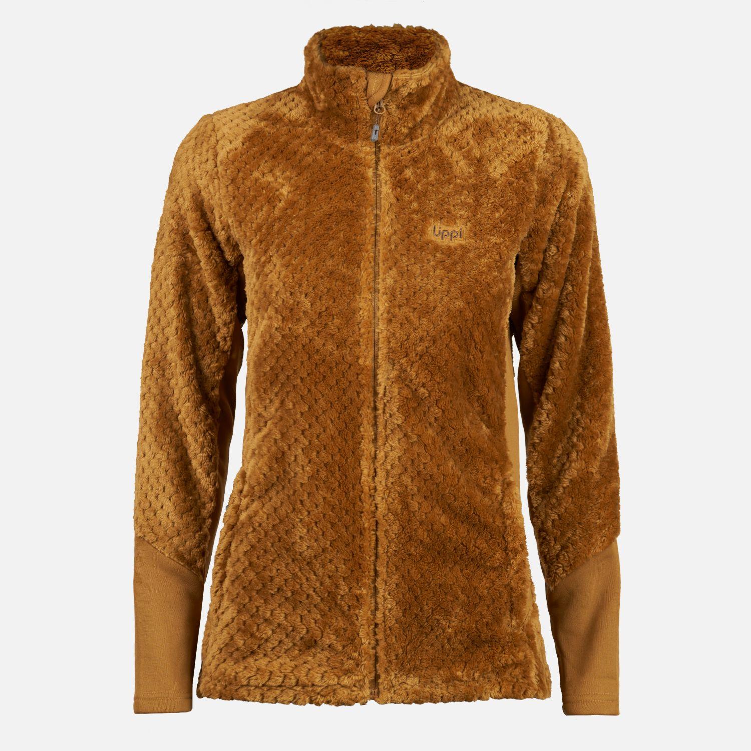 Chaqueta Mujer Furry Shaggy-Pro Jacket Mostaza Oscuro Lippi-0