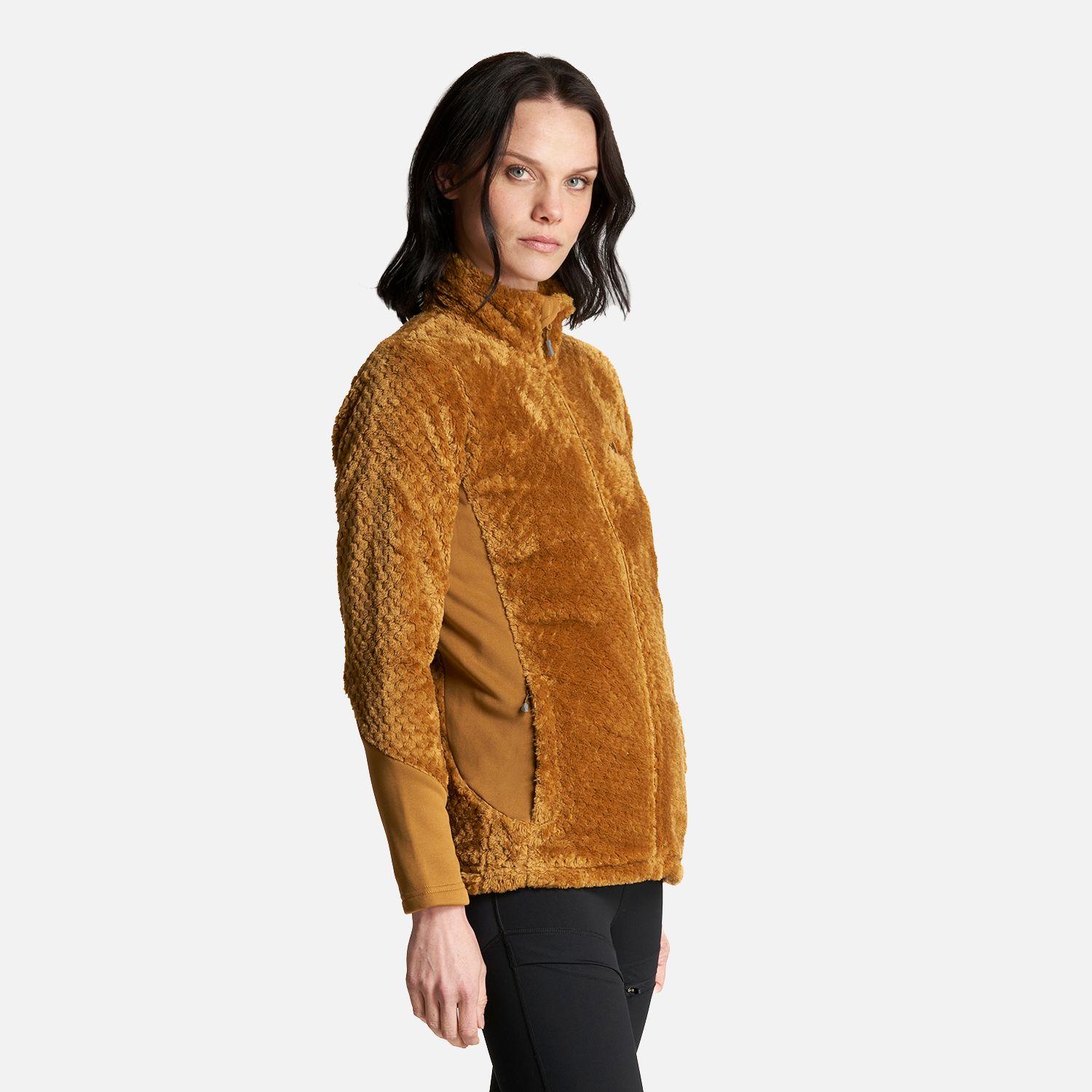 Chaqueta Mujer Furry Shaggy-Pro Jacket Mostaza Oscuro Lippi-2
